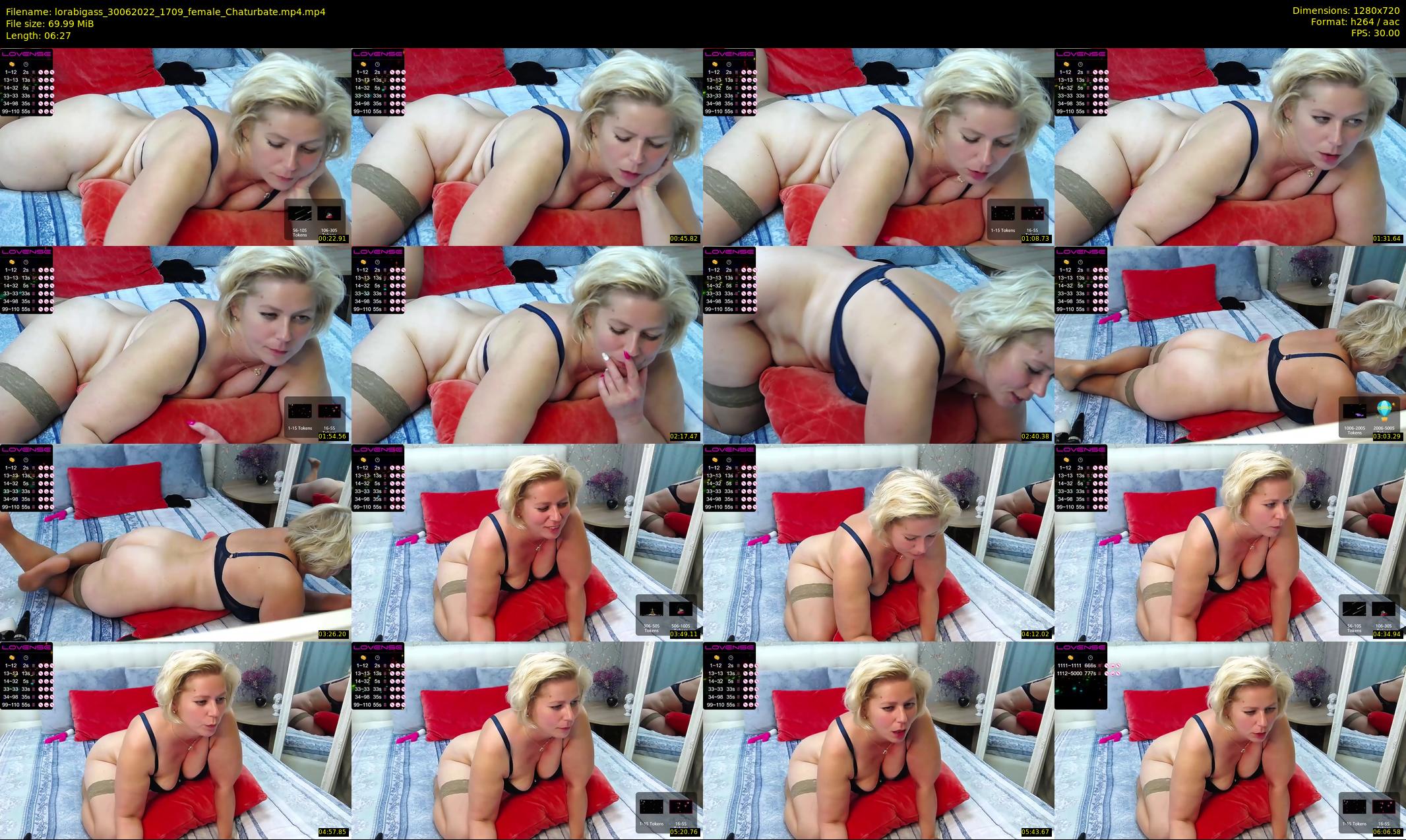 lorabigass — 7 minute Chaturbate female cam show recording, 720p, Jun 30, 2022