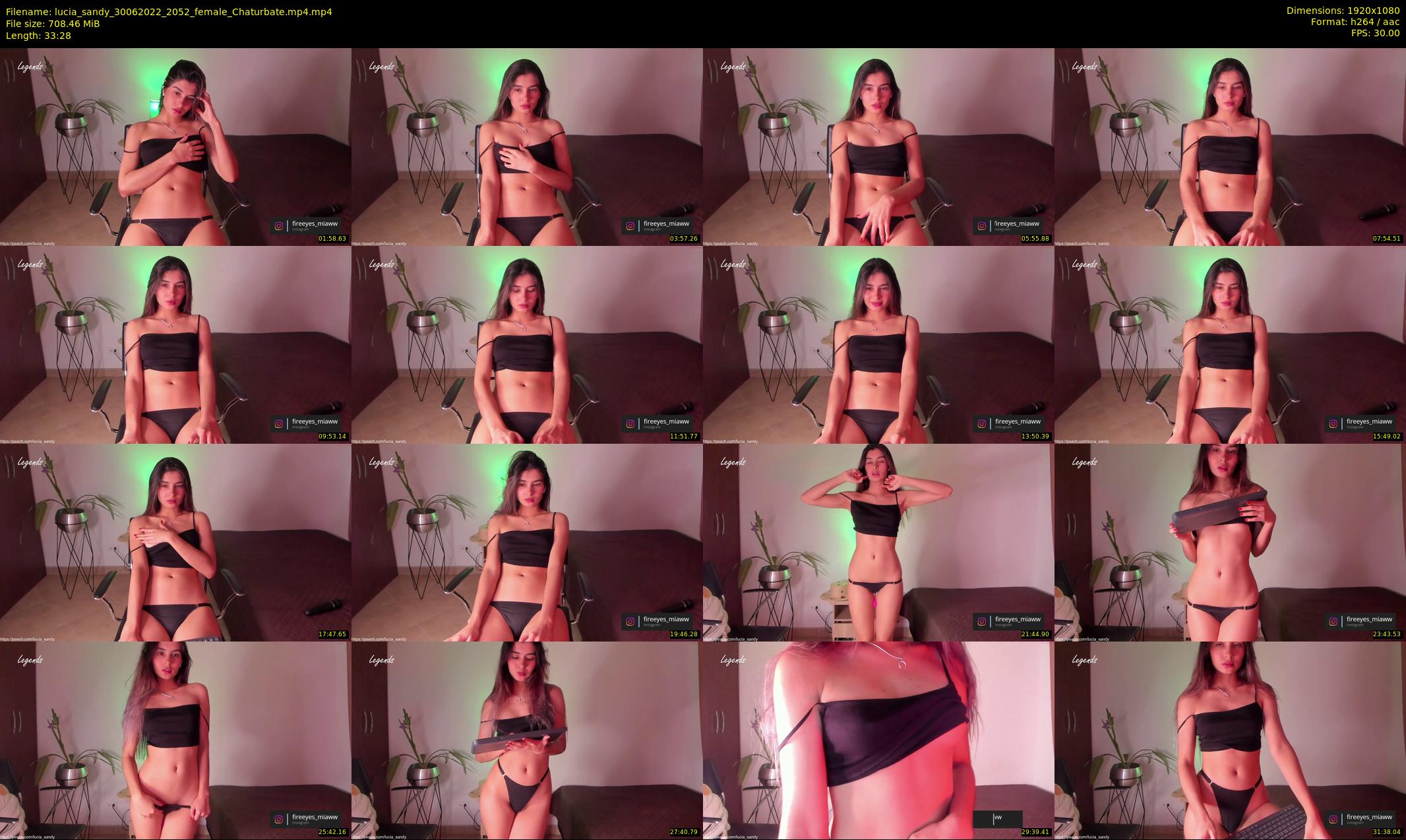 lucia_sandy — 34 minute Chaturbate female cam show recording, 1080p, Jun 30, 2022