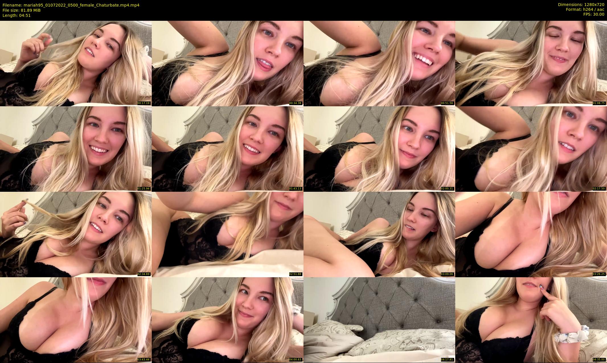 mariah95 — 5 minute Chaturbate female cam show recording, 720p, Jul 1, 2022