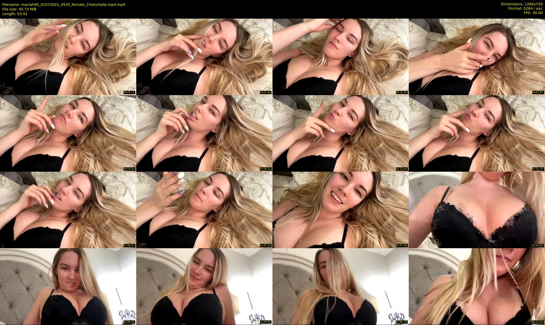 mariah95 — 4 minute Chaturbate female cam show recording, 720p, Jul 1, 2022