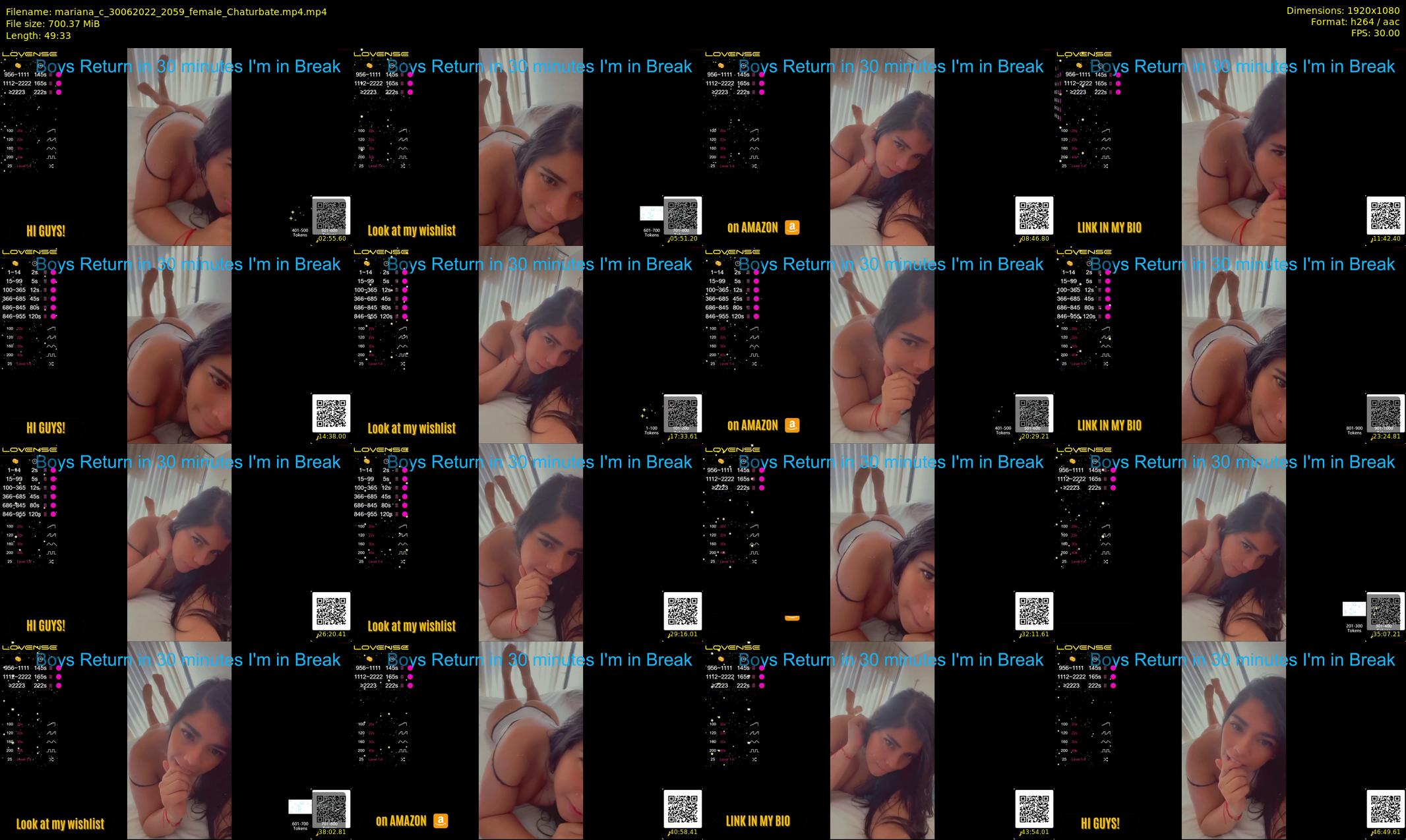 mariana_c — 50 minute Chaturbate female cam show recording, 1080p, Jun 30, 2022