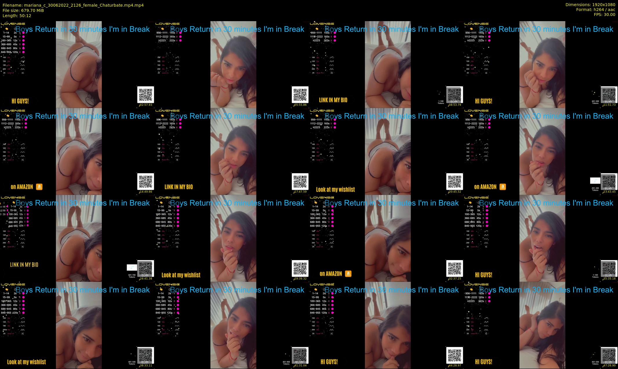 mariana_c — 51 minute Chaturbate female cam show recording, 1080p, Jun 30, 2022