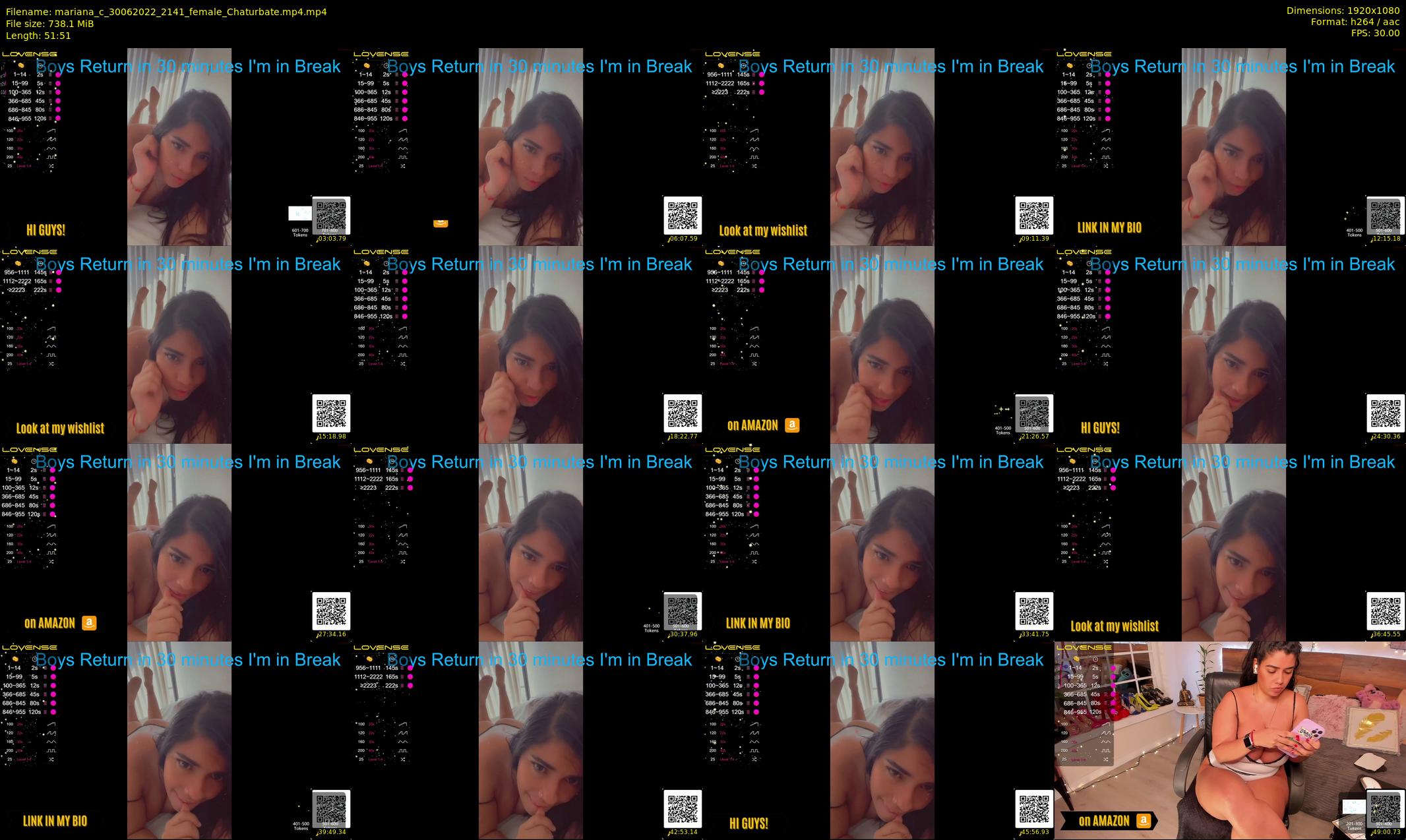mariana_c — 52 minute Chaturbate female cam show recording, 1080p, Jun 30, 2022