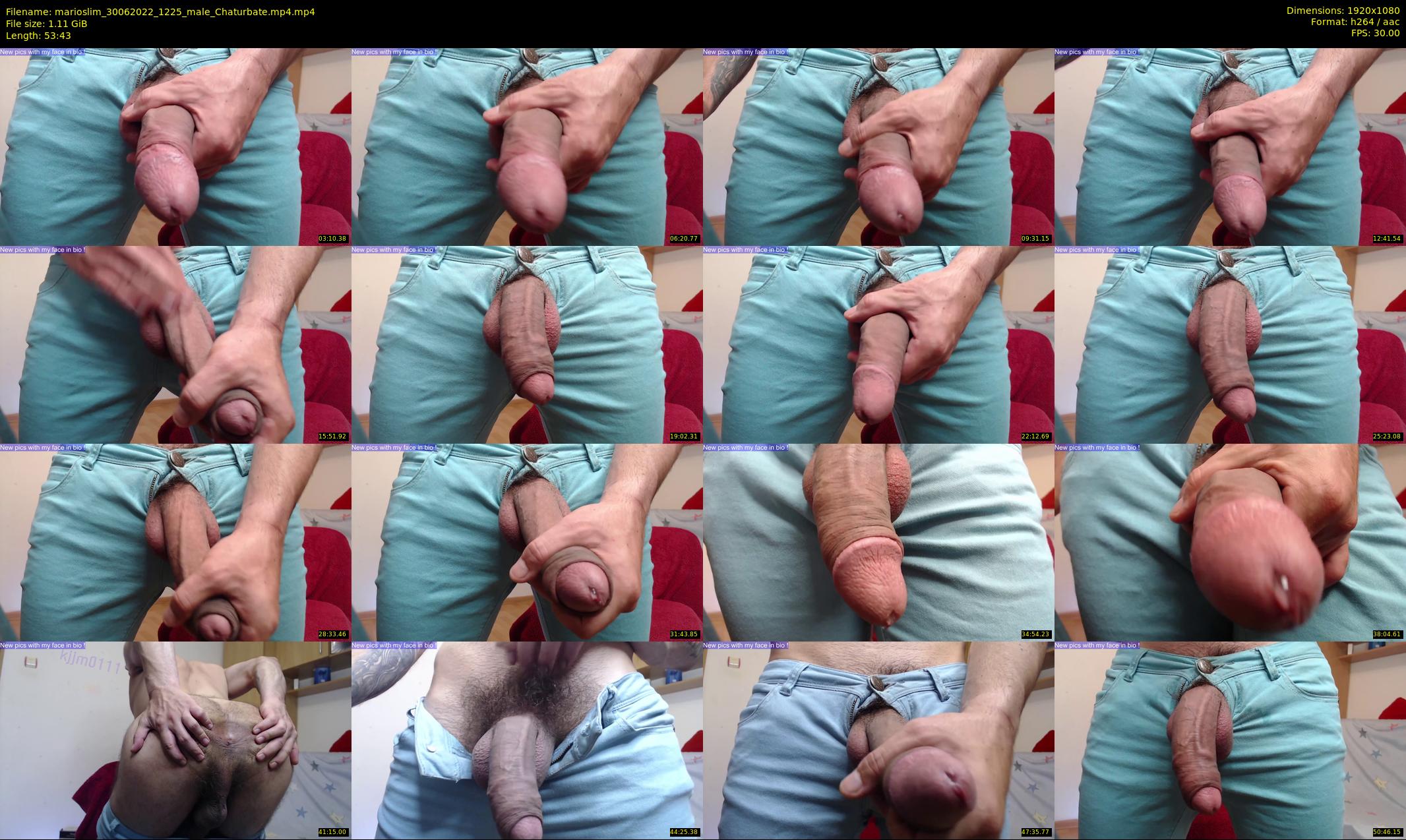 marioslim — 54 minute Chaturbate male cam show recording, 1080p, Jun 30, 2022