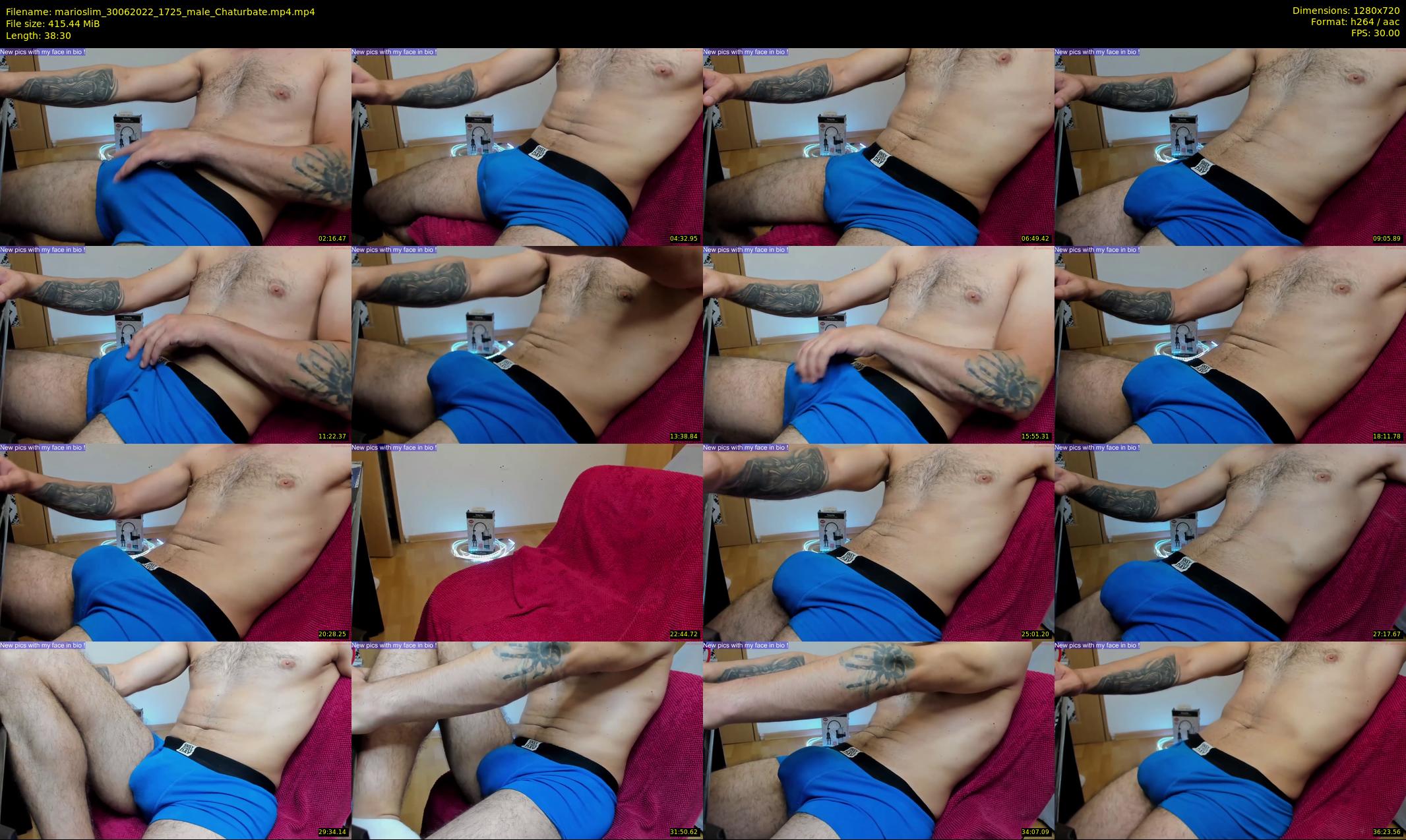 marioslim — 39 minute Chaturbate male cam show recording, 720p, Jun 30, 2022