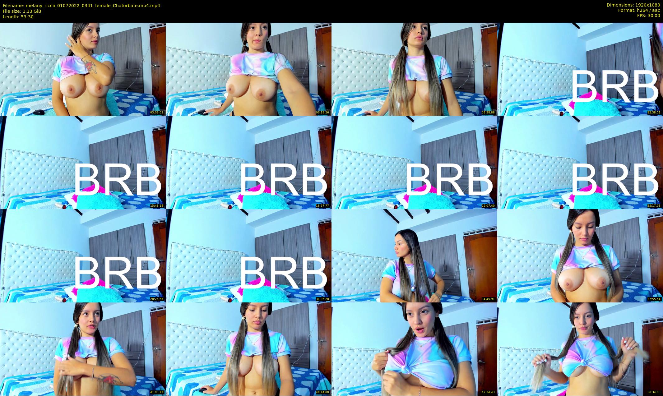melany_riccii — 54 minute Chaturbate female cam show recording, 1080p, Jul 1, 2022