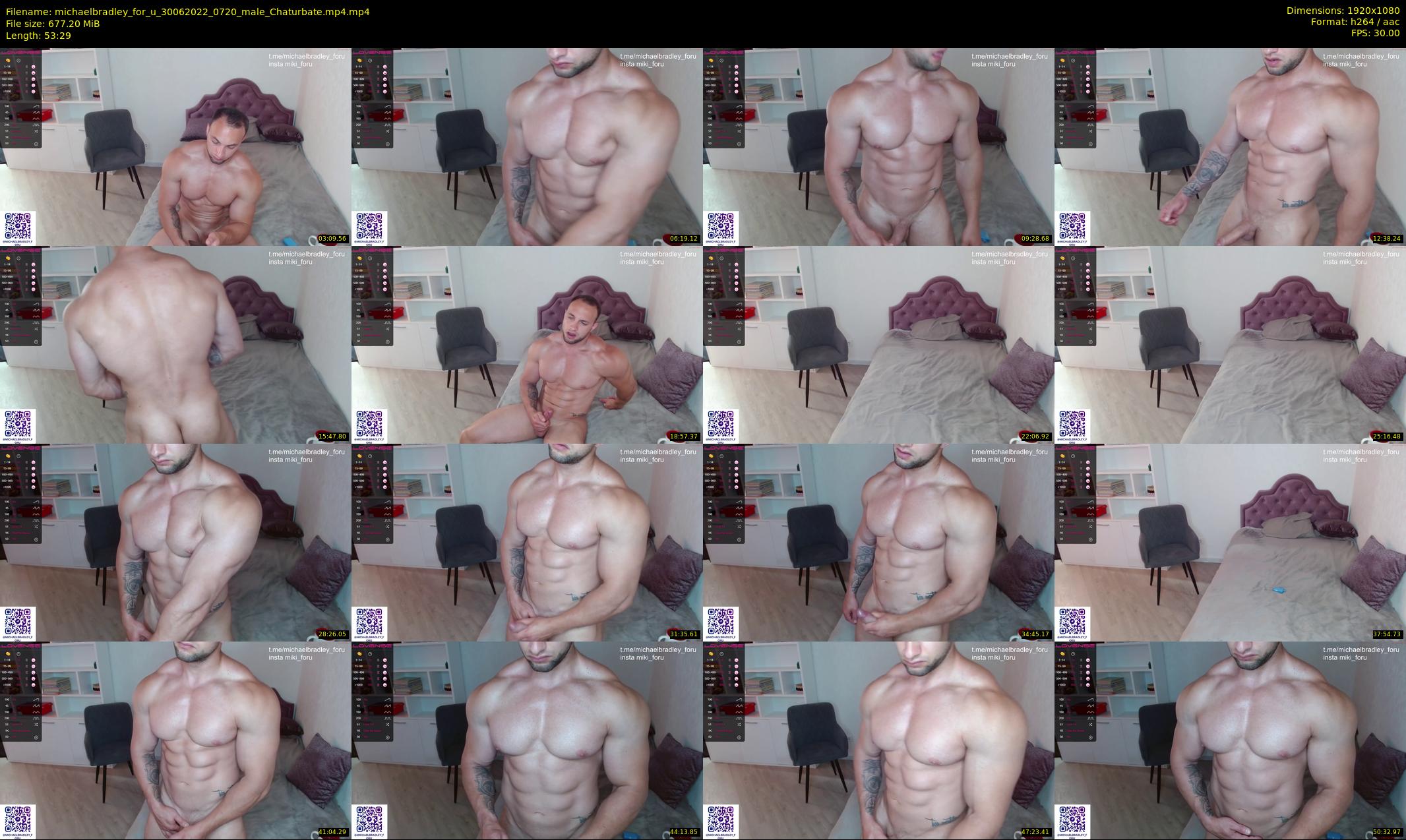 michaelbradley_for_u — 54 minute Chaturbate male cam show recording, 1080p, Jun 30, 2022