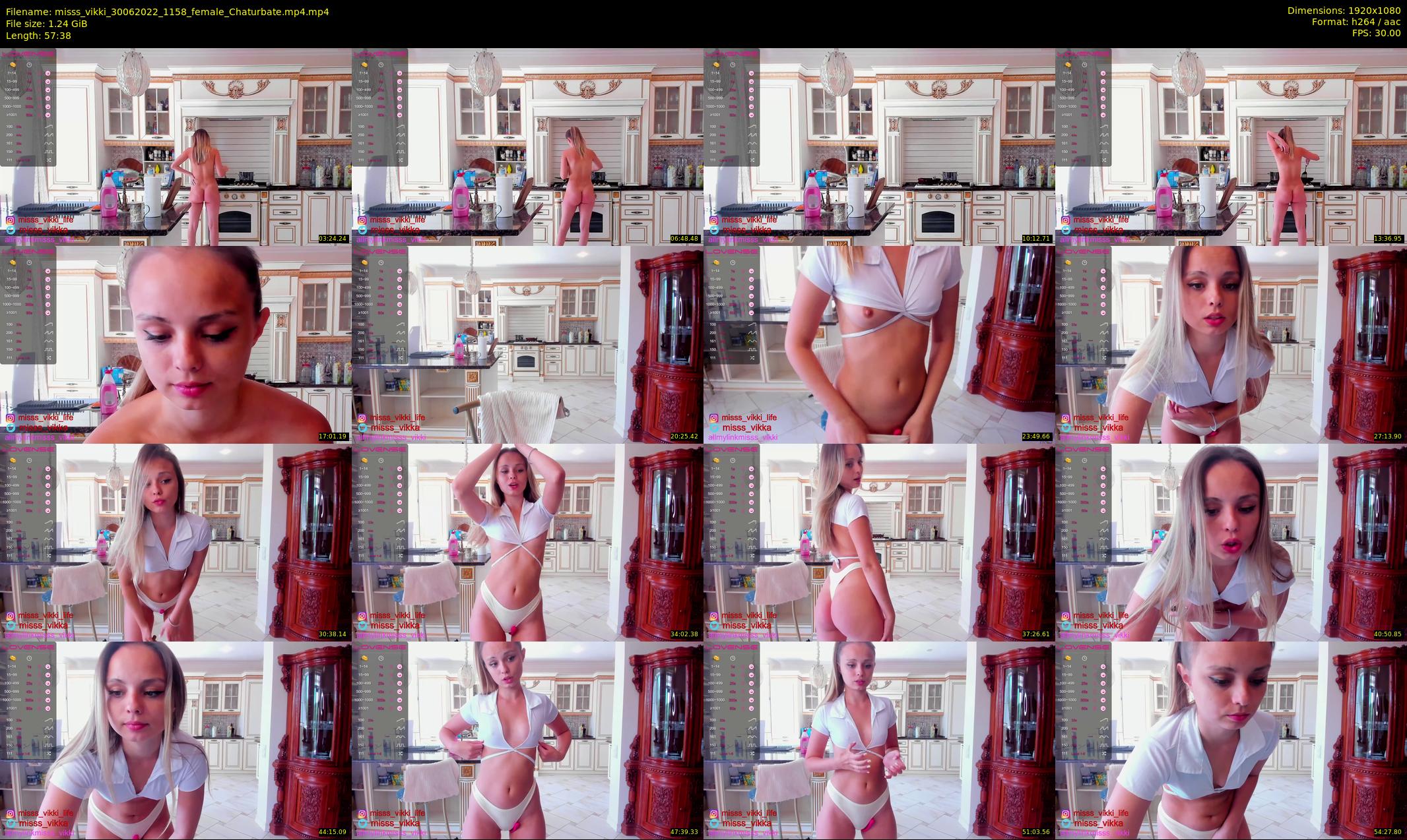 misss_vikki — 58 minute Chaturbate female cam show recording, 1080p, Jun 30, 2022