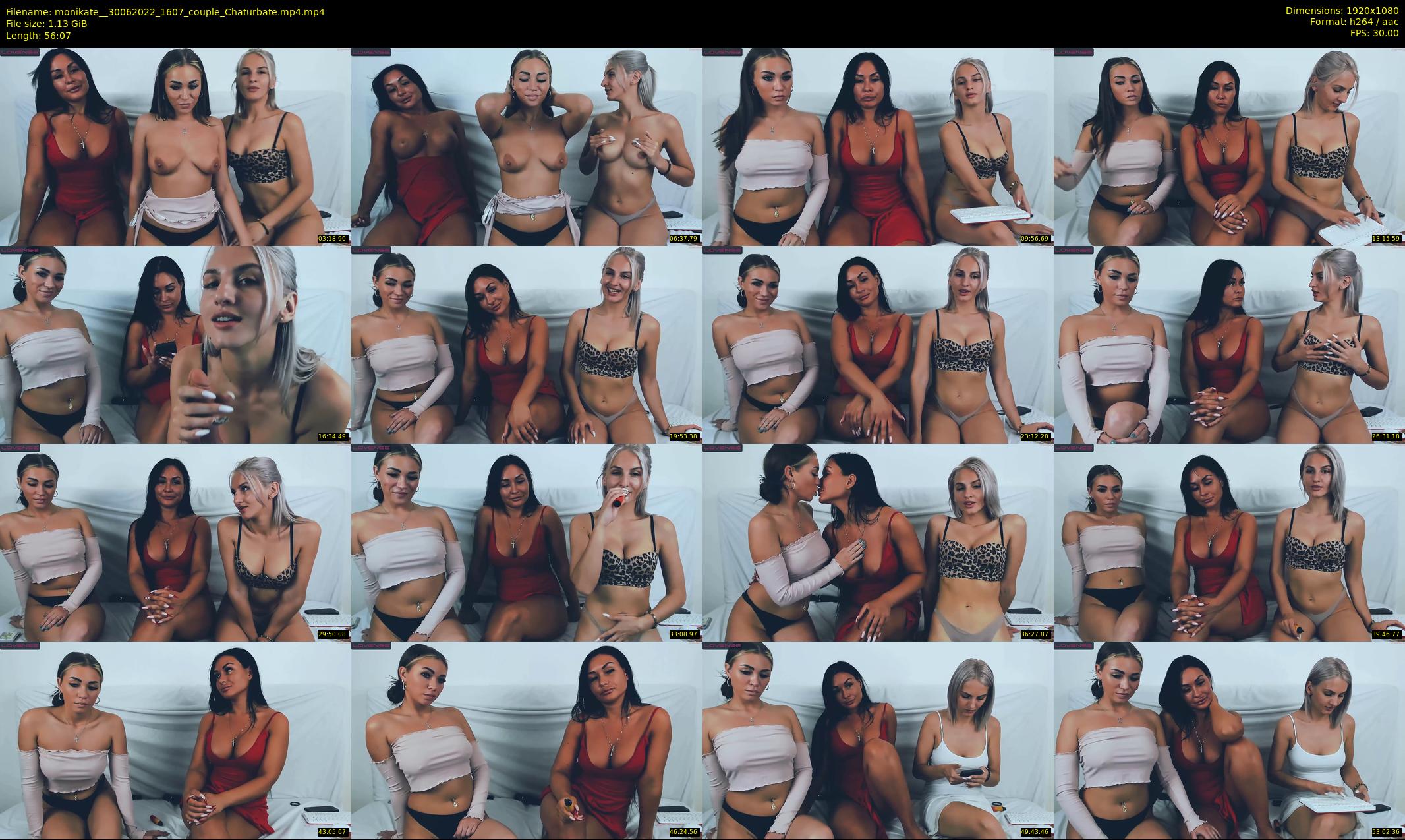 monikate_ — 57 minute Chaturbate couple cam show recording, 1080p, Jun 30, 2022
