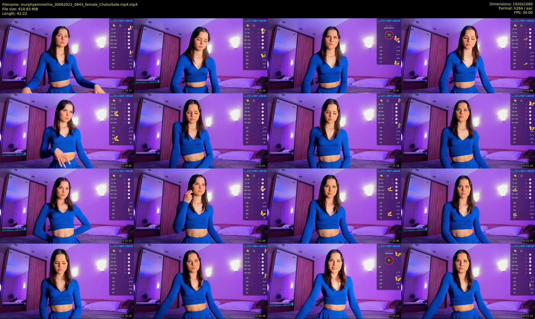 murphyemmeline — 43 minute Chaturbate female cam show recording, 1080p, Jun 30, 2022