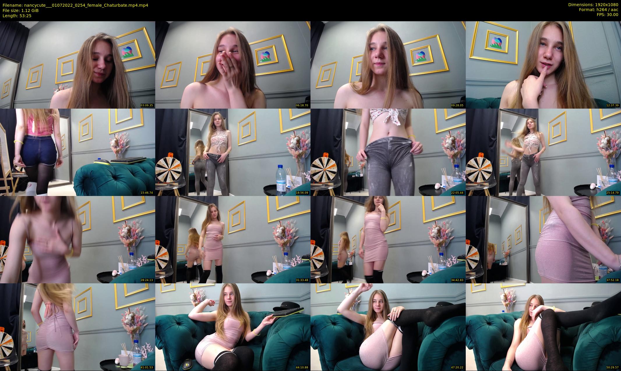 nancycute__ — 54 minute Chaturbate female cam show recording, 1080p, Jul 1, 2022