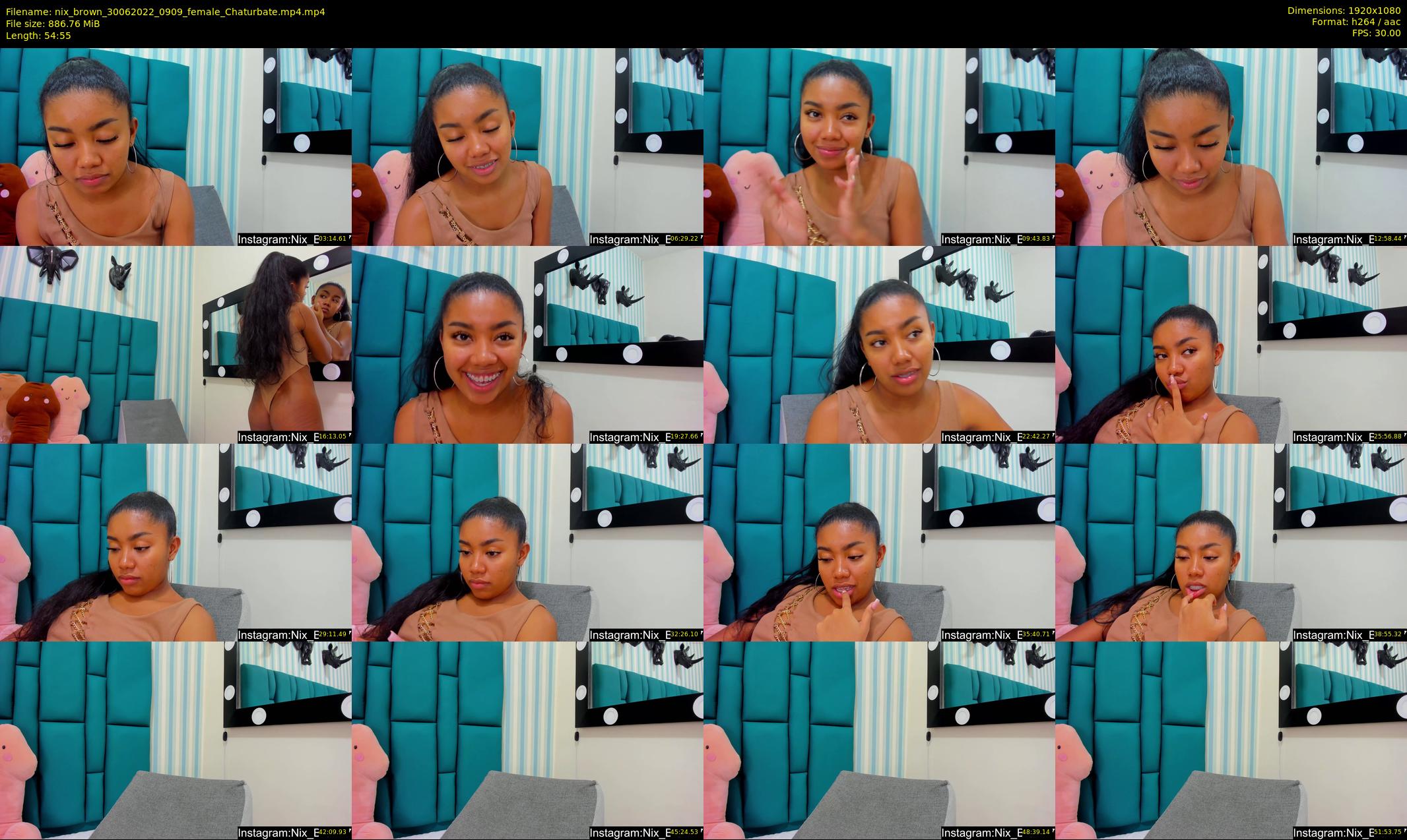 nix_brown — 55 minute Chaturbate female cam show recording, 1080p, Jun 30, 2022