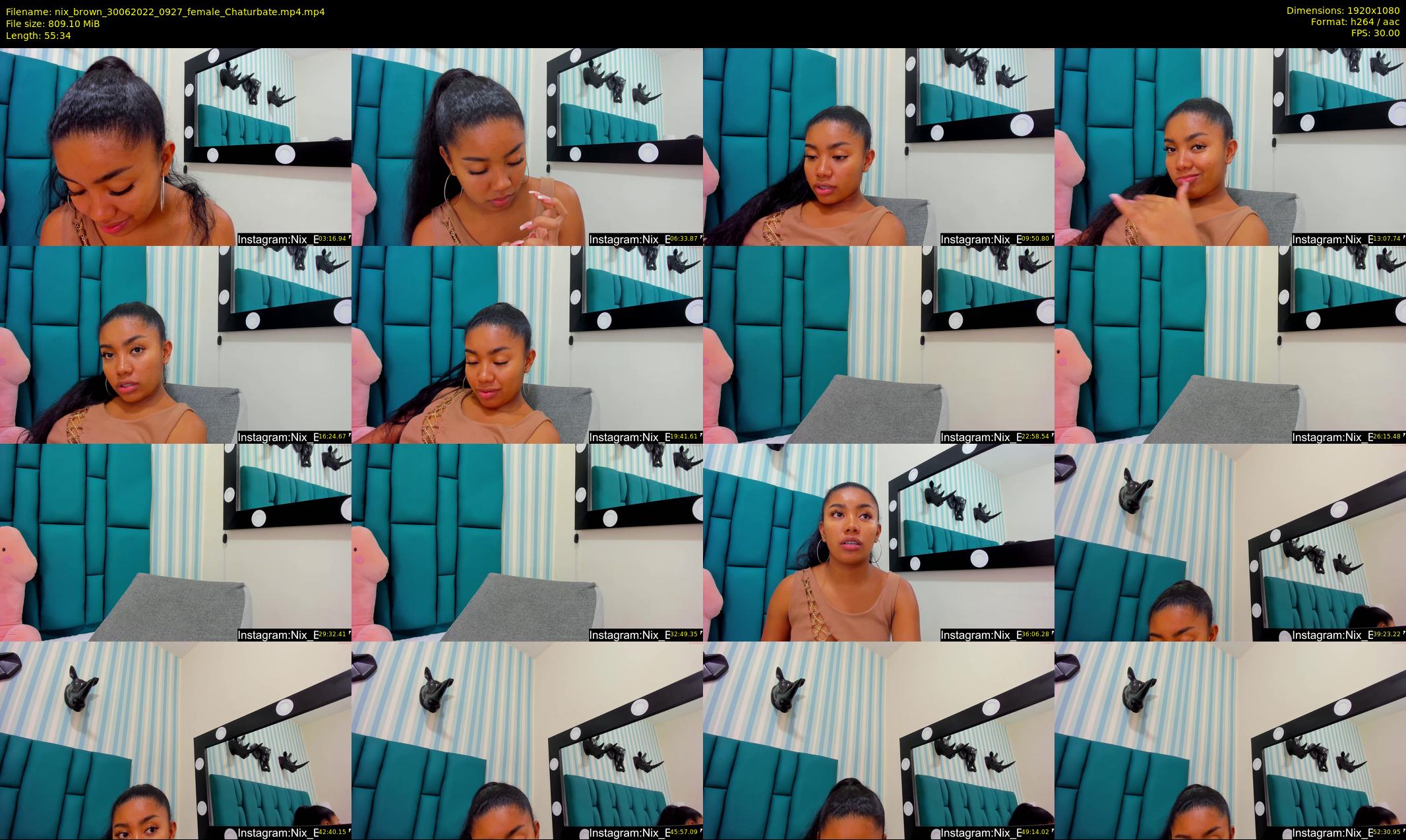 nix_brown — 56 minute Chaturbate female cam show recording, 1080p, Jun 30, 2022