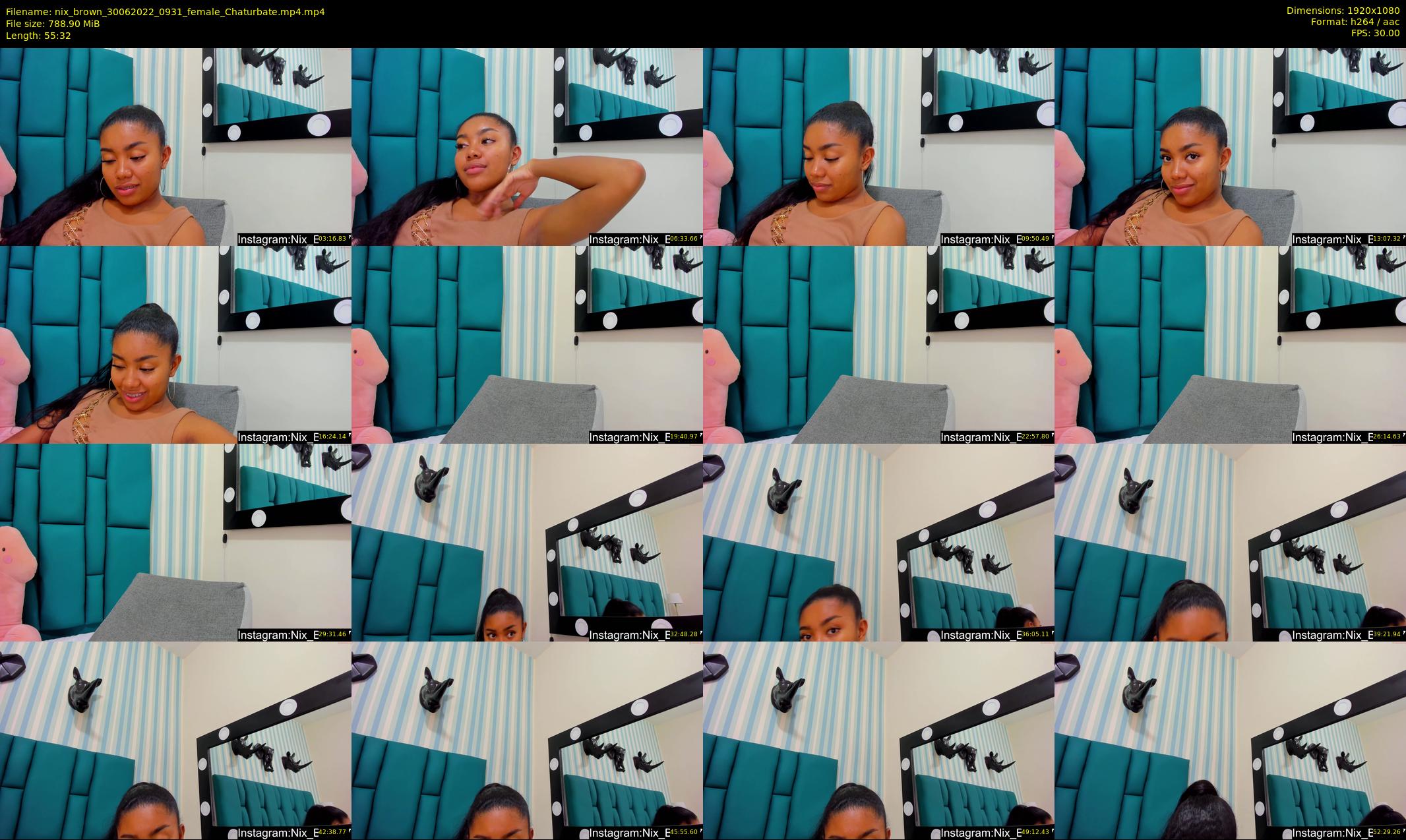 nix_brown — 56 minute Chaturbate female cam show recording, 1080p, Jun 30, 2022
