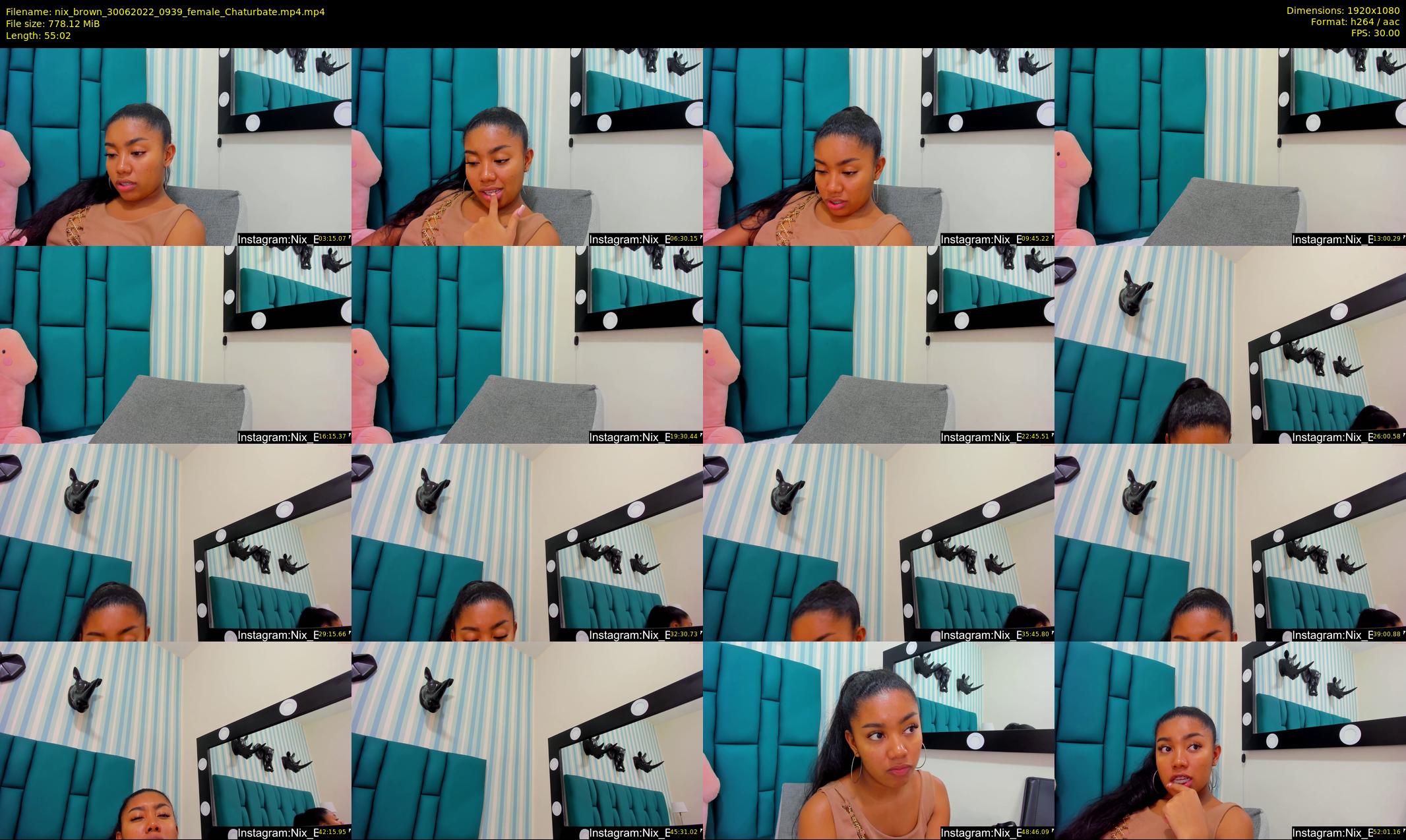 nix_brown — 56 minute Chaturbate female cam show recording, 1080p, Jun 30, 2022
