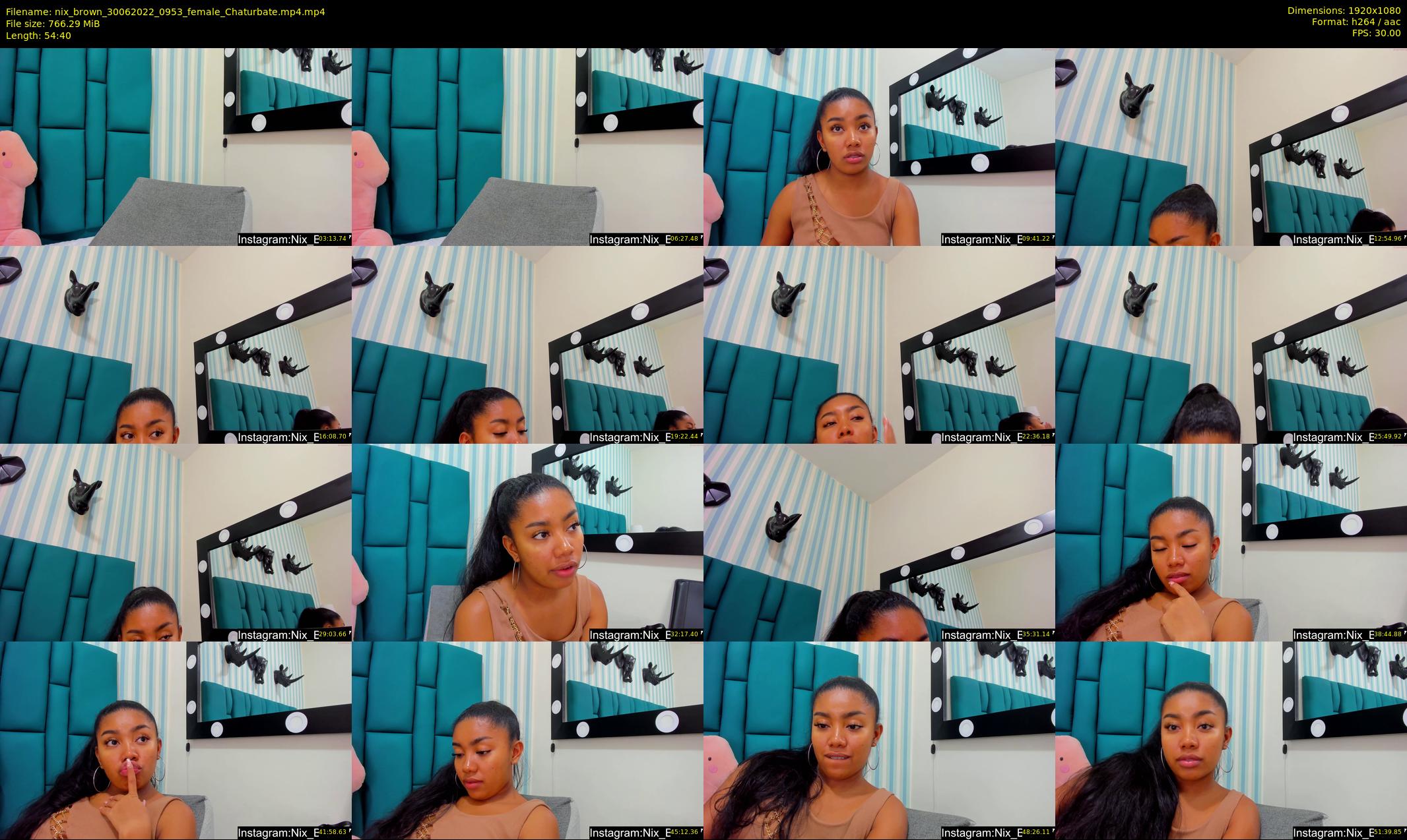 nix_brown — 55 minute Chaturbate female cam show recording, 1080p, Jun 30, 2022