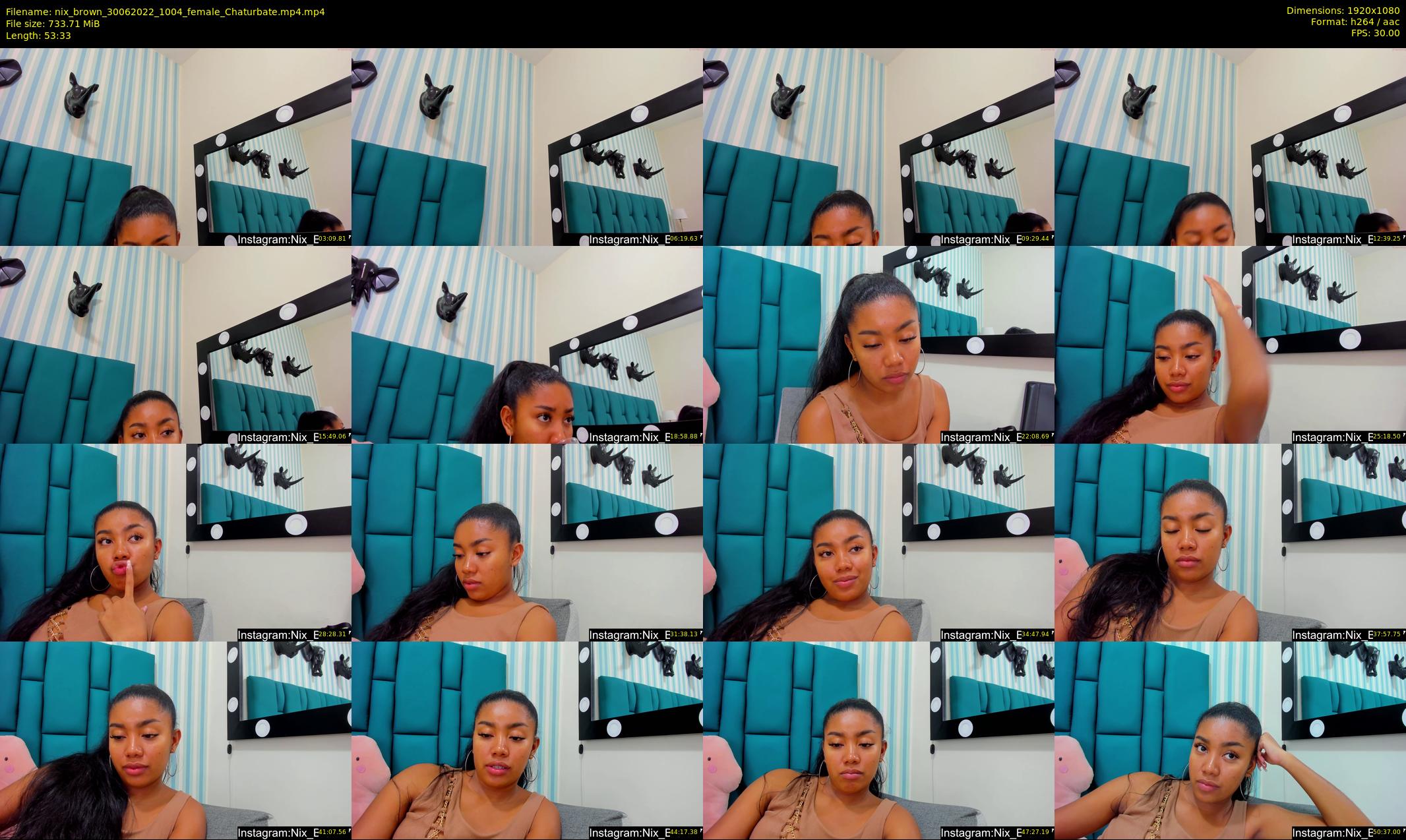 nix_brown — 54 minute Chaturbate female cam show recording, 1080p, Jun 30, 2022