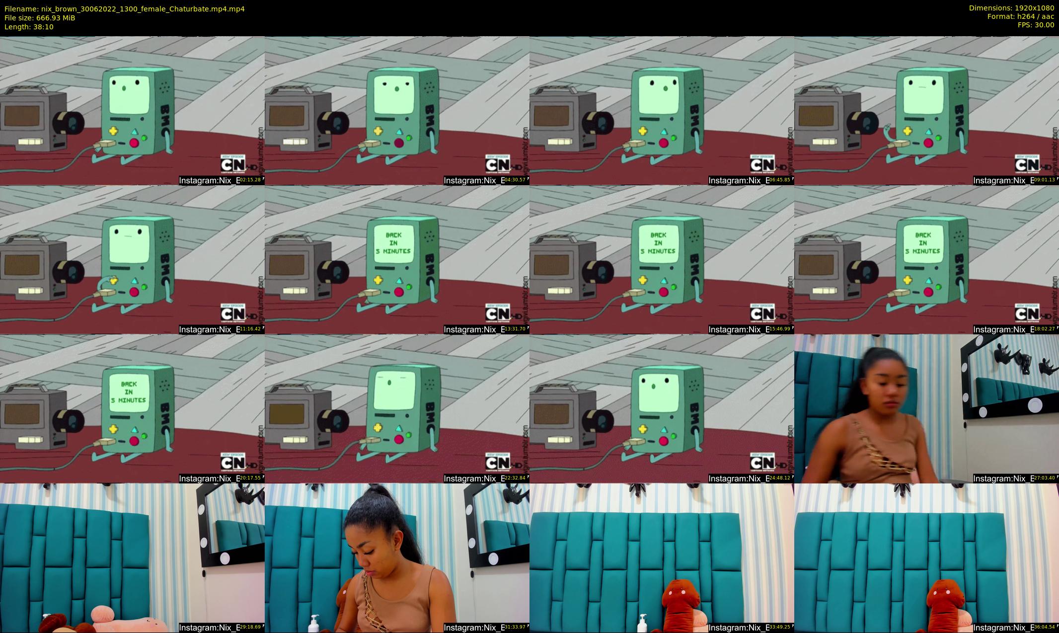 nix_brown — 39 minute Chaturbate female cam show recording, 1080p, Jun 30, 2022