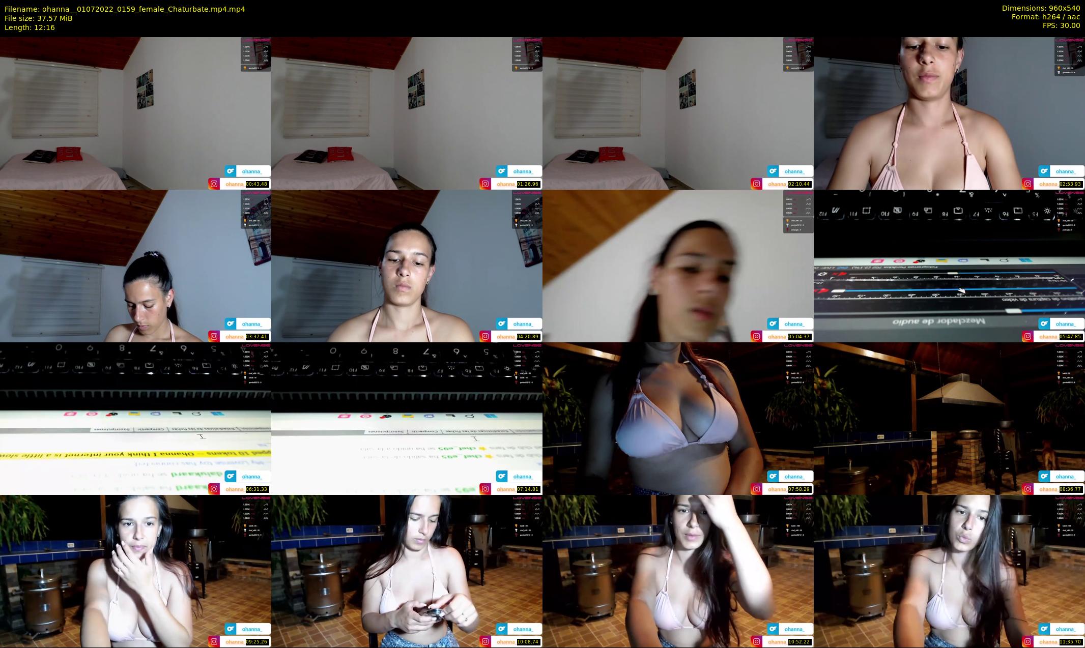 ohanna_ — 13 minute Chaturbate female cam show recording, 480p, Jul 1, 2022
