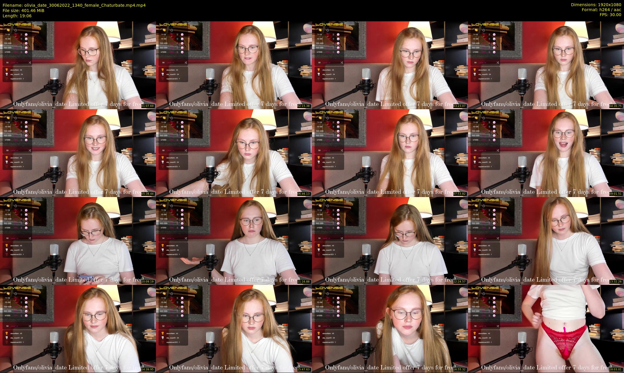 olivia_date — 20 minute Chaturbate female cam show recording, 1080p, Jun 30, 2022