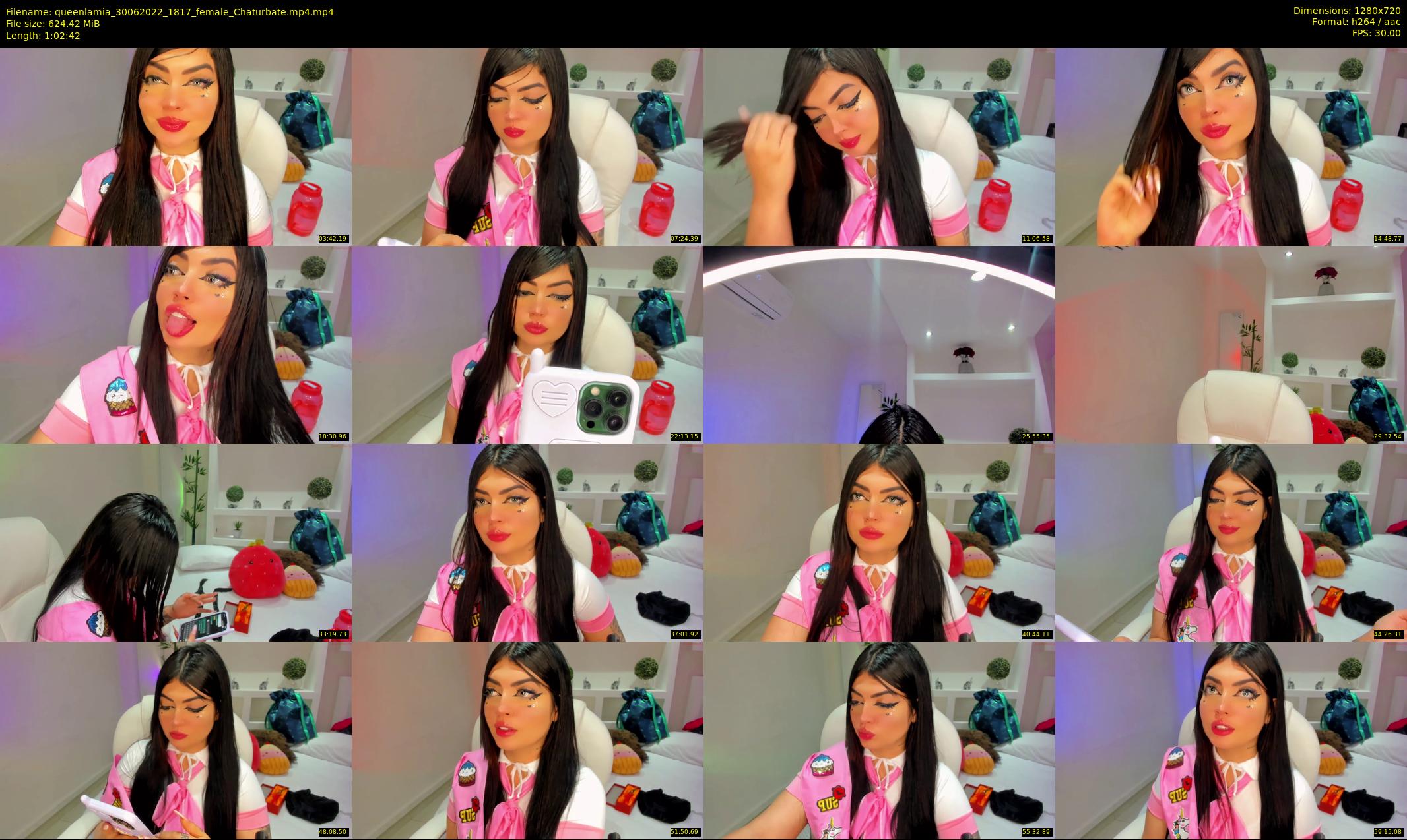 queenlamia — 63 minute Chaturbate female cam show recording, 720p, Jun 30, 2022