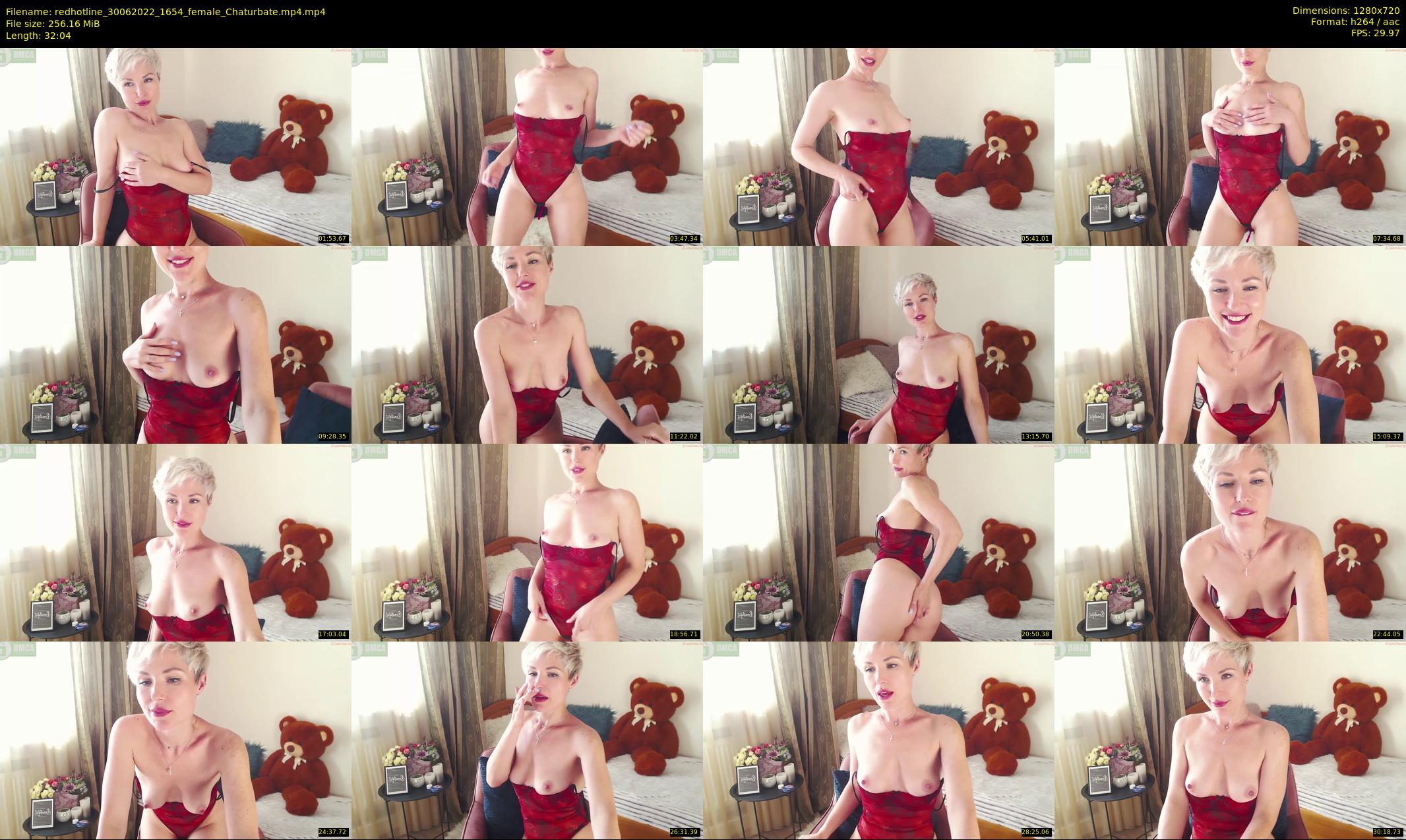 redhotline — 33 minute Chaturbate female cam show recording, 720p, Jun 30, 2022