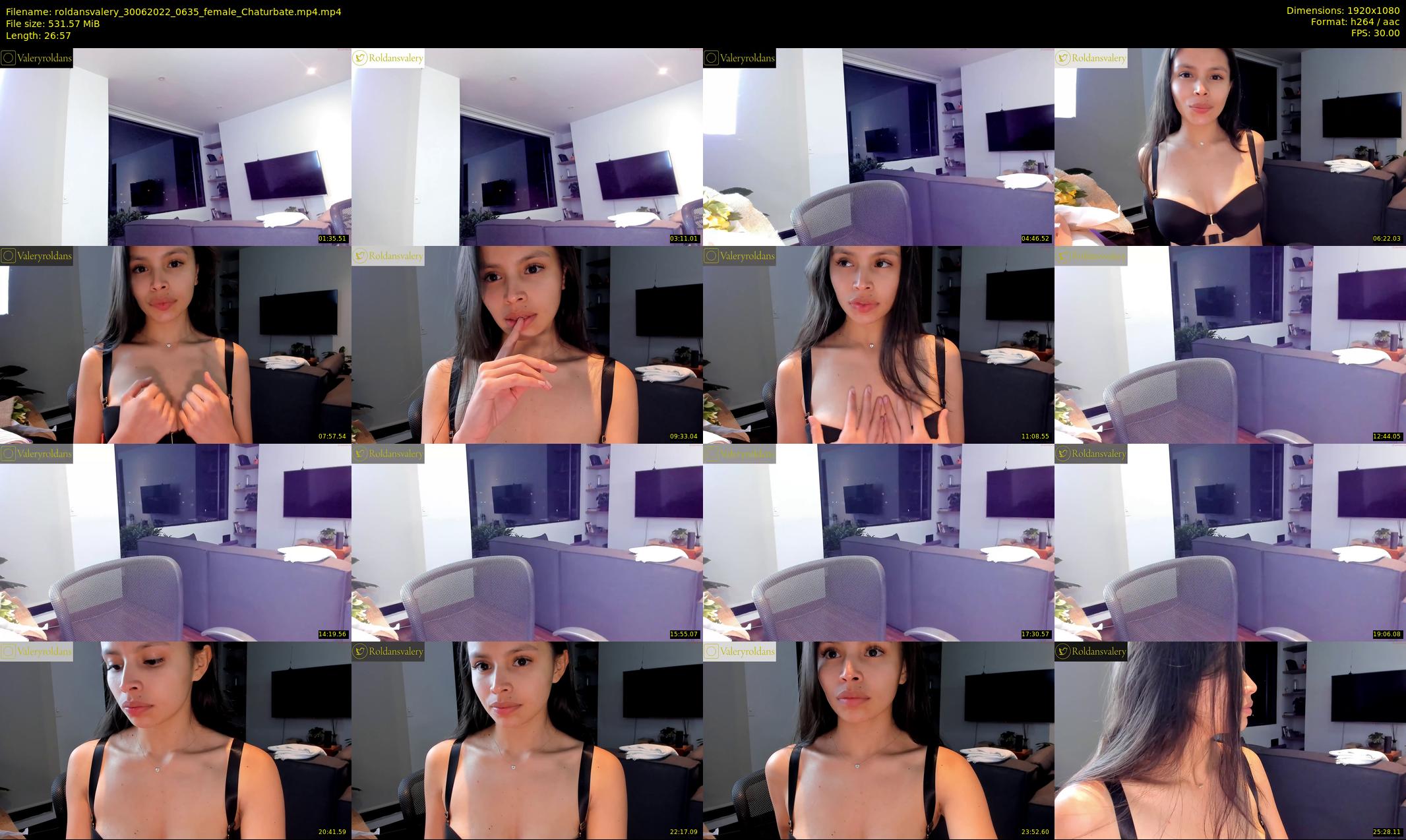 roldansvalery — 27 minute Chaturbate female cam show recording, 1080p, Jun 30, 2022