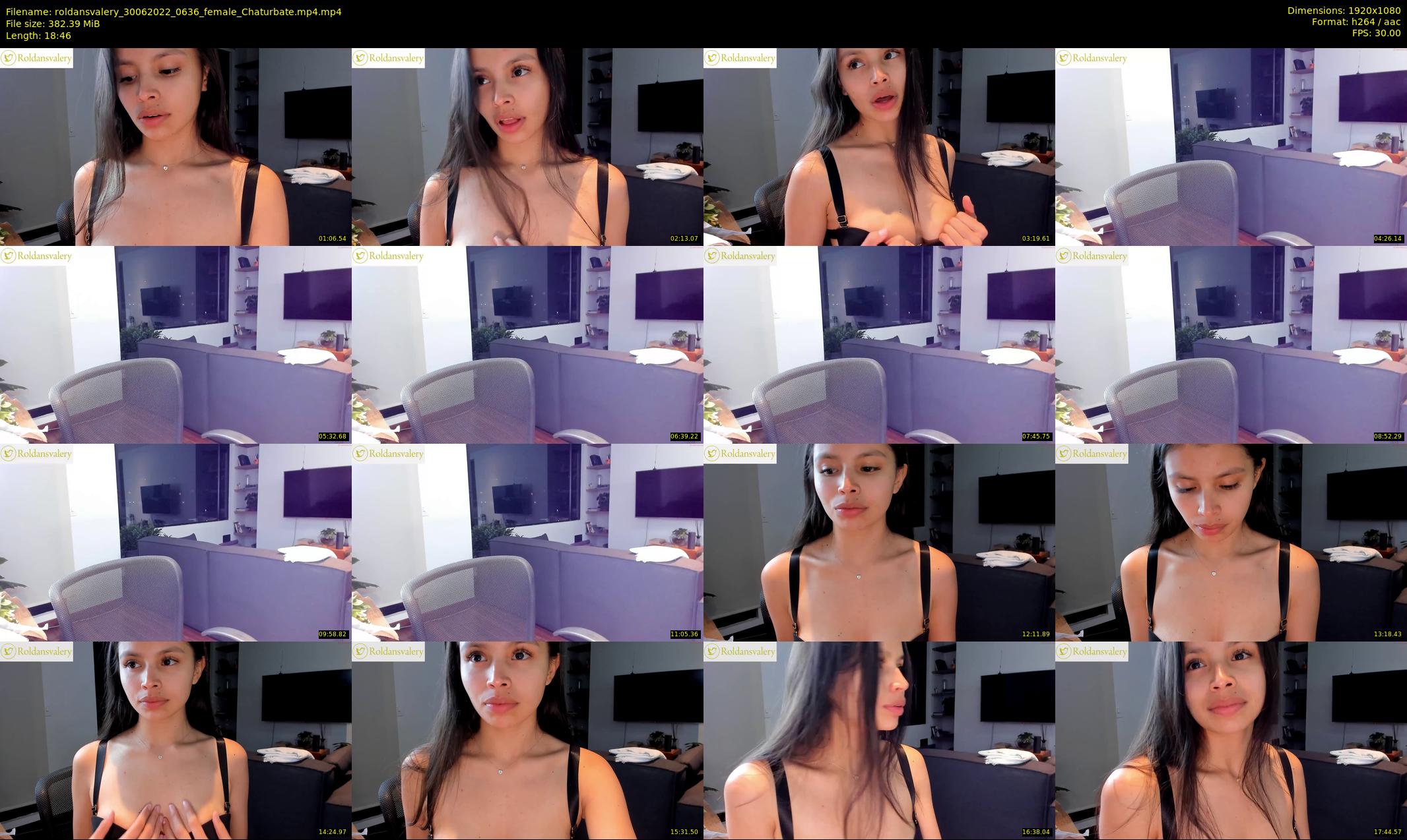roldansvalery — 19 minute Chaturbate female cam show recording, 1080p, Jun 30, 2022