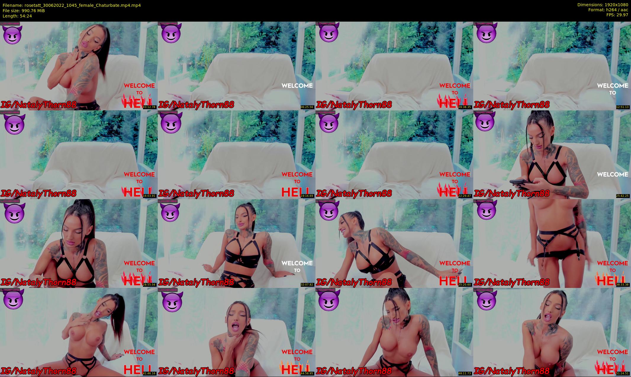 rosetatt — 55 minute Chaturbate female cam show recording, 1080p, Jun 30, 2022