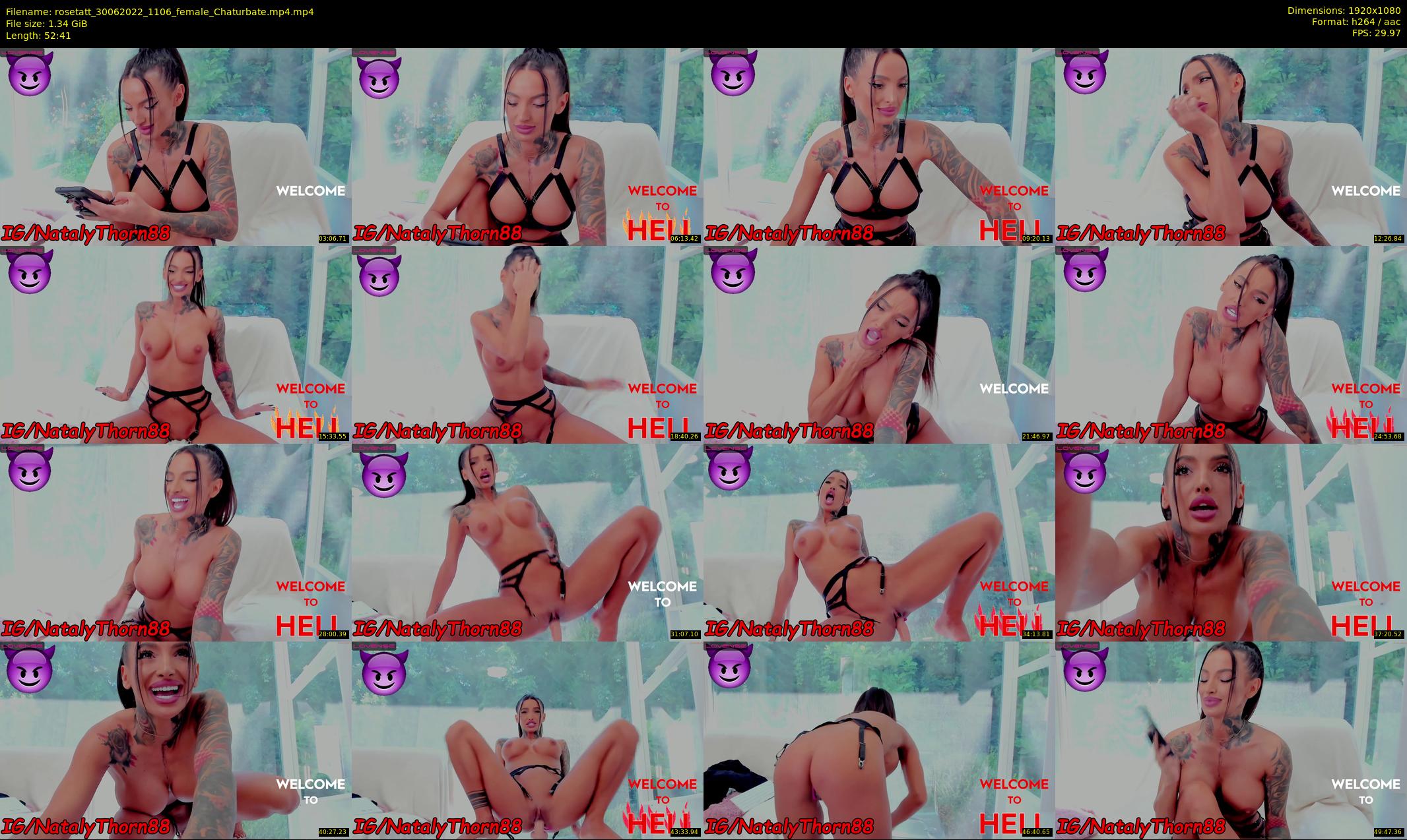 rosetatt — 53 minute Chaturbate female cam show recording, 1080p, Jun 30, 2022