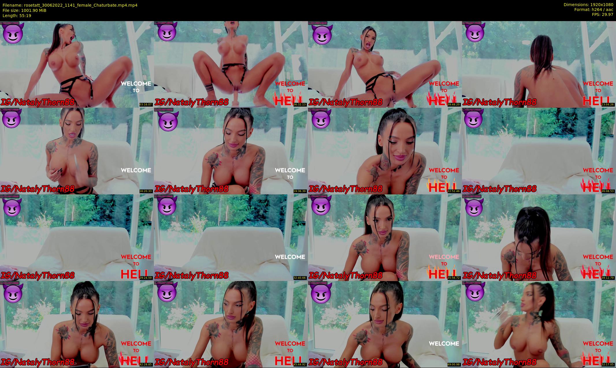 rosetatt — 56 minute Chaturbate female cam show recording, 1080p, Jun 30, 2022