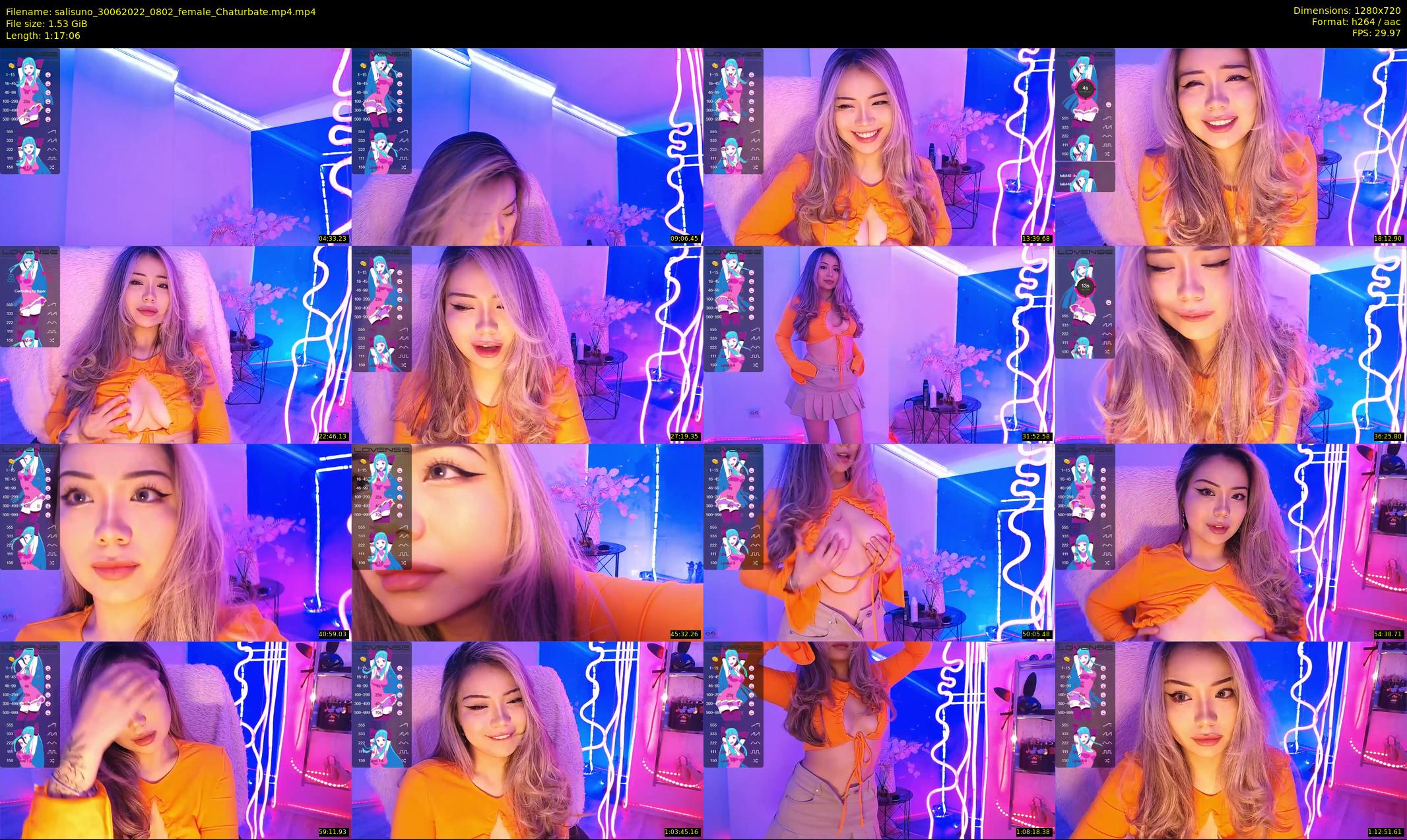 salisuno — 78 minute Chaturbate female cam show recording, 720p, Jun 30, 2022