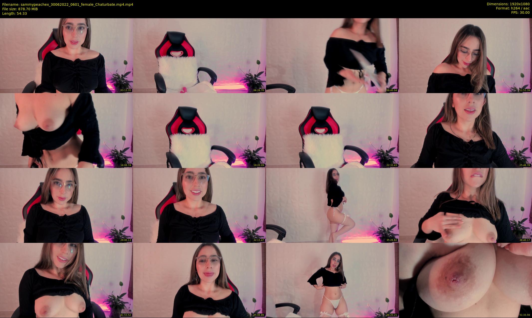 sammypeachex — 55 minute Chaturbate female cam show recording, 1080p, Jun 30, 2022