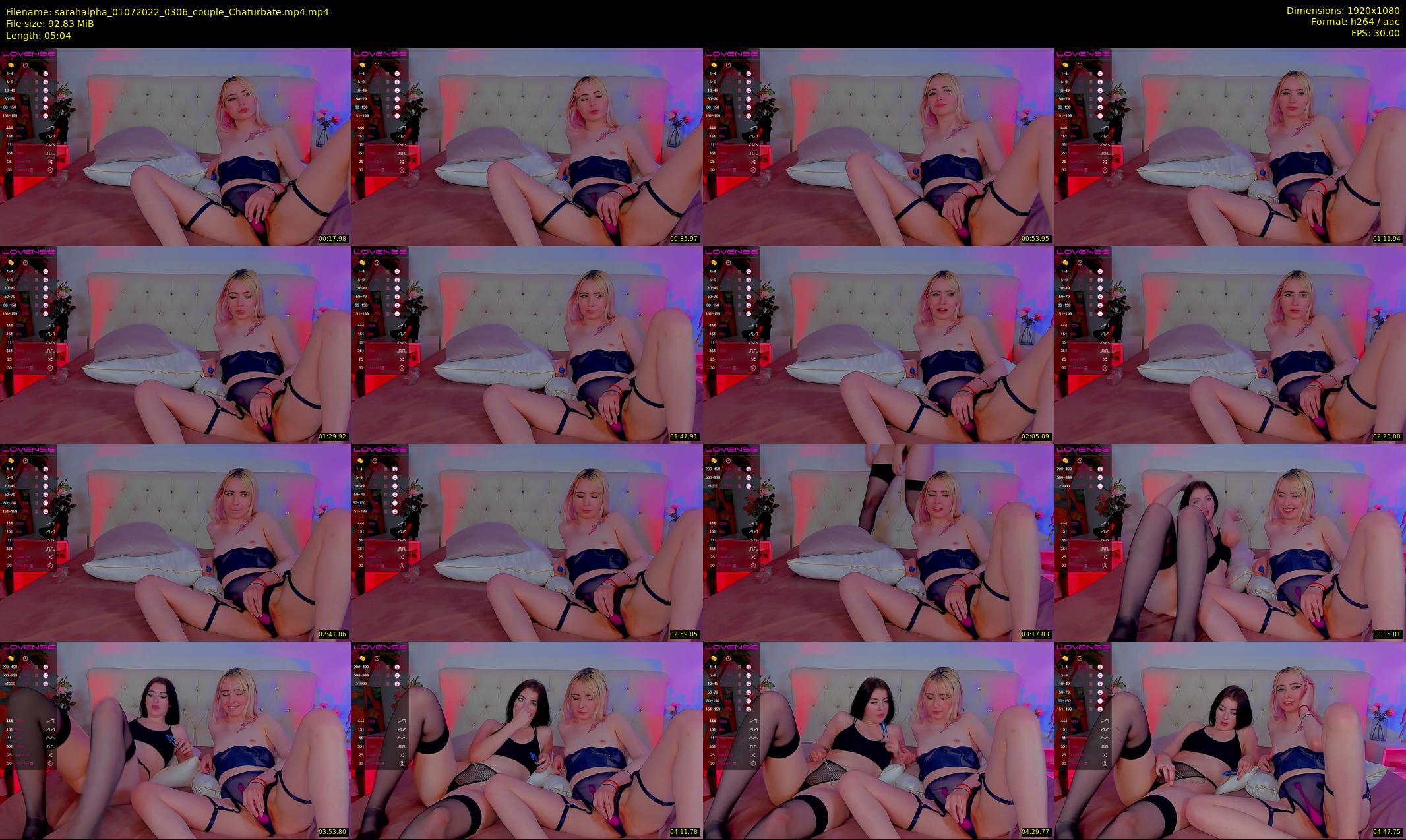 sarahalpha — 6 minute Chaturbate couple cam show recording, 1080p, Jul 1, 2022