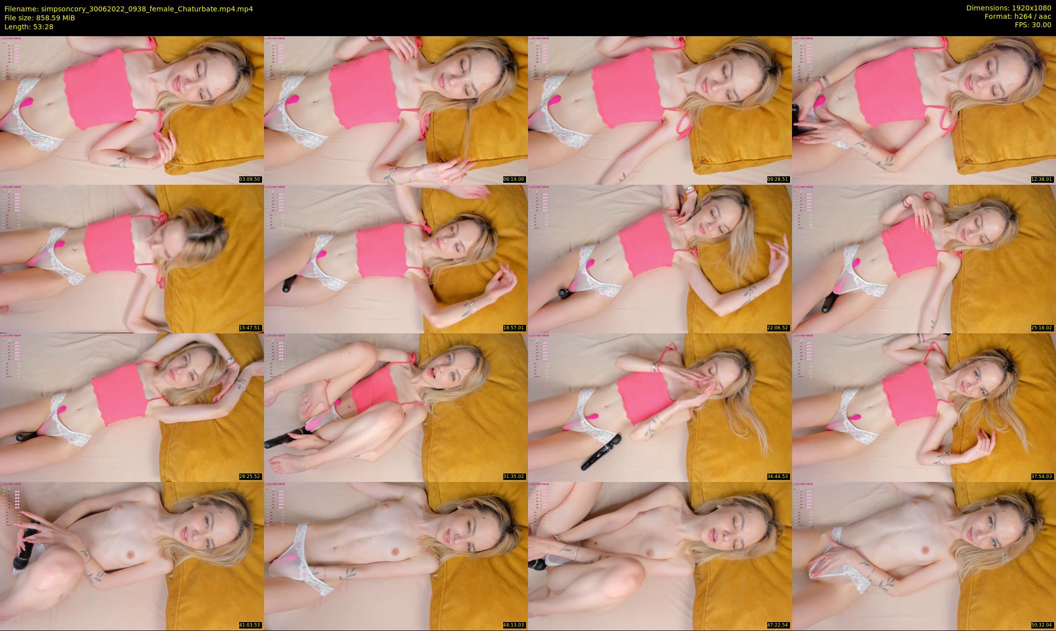 simpsoncory — 54 minute Chaturbate female cam show recording, 1080p, Jun 30, 2022
