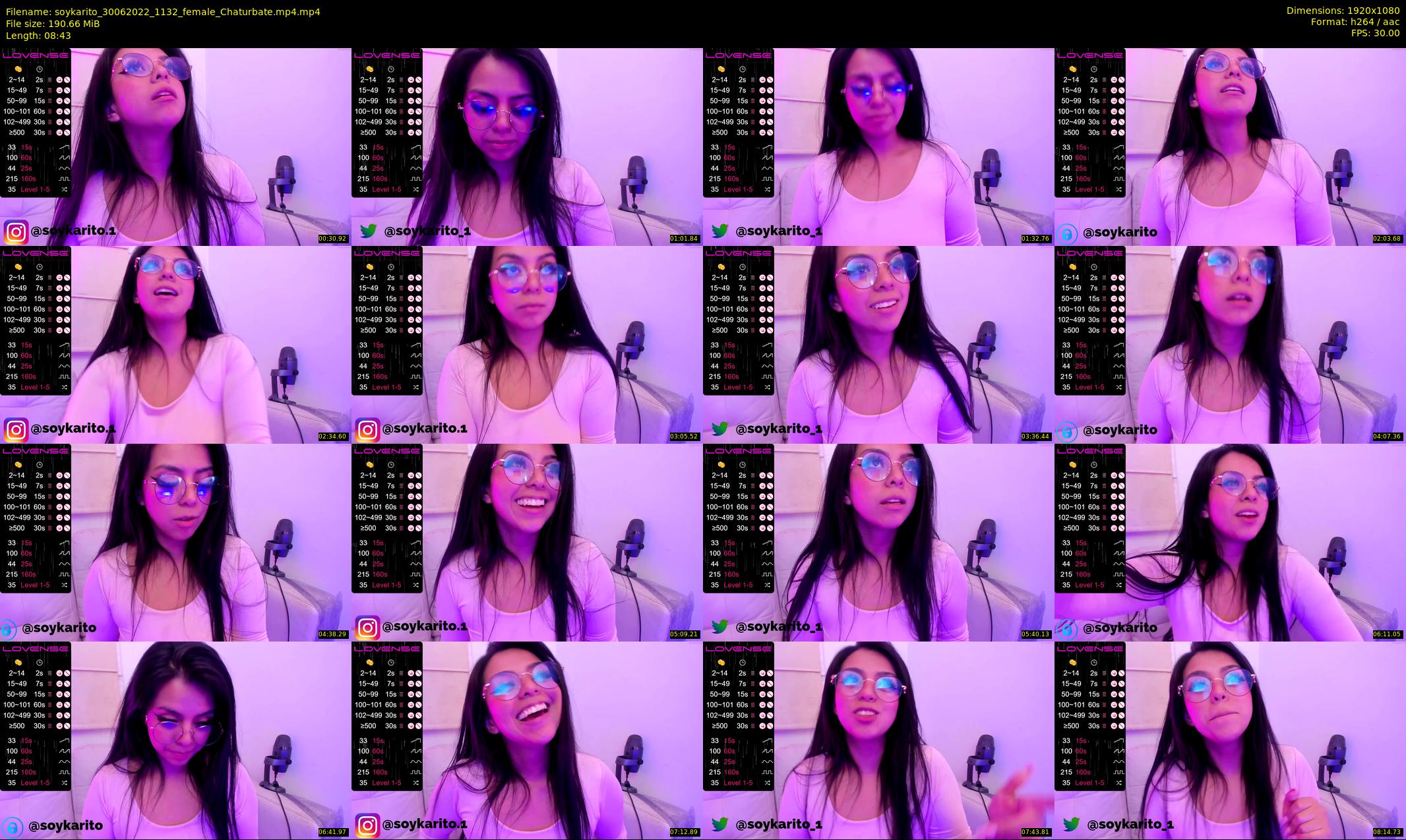 soykarito — 9 minute Chaturbate female cam show recording, 1080p, Jun 30, 2022