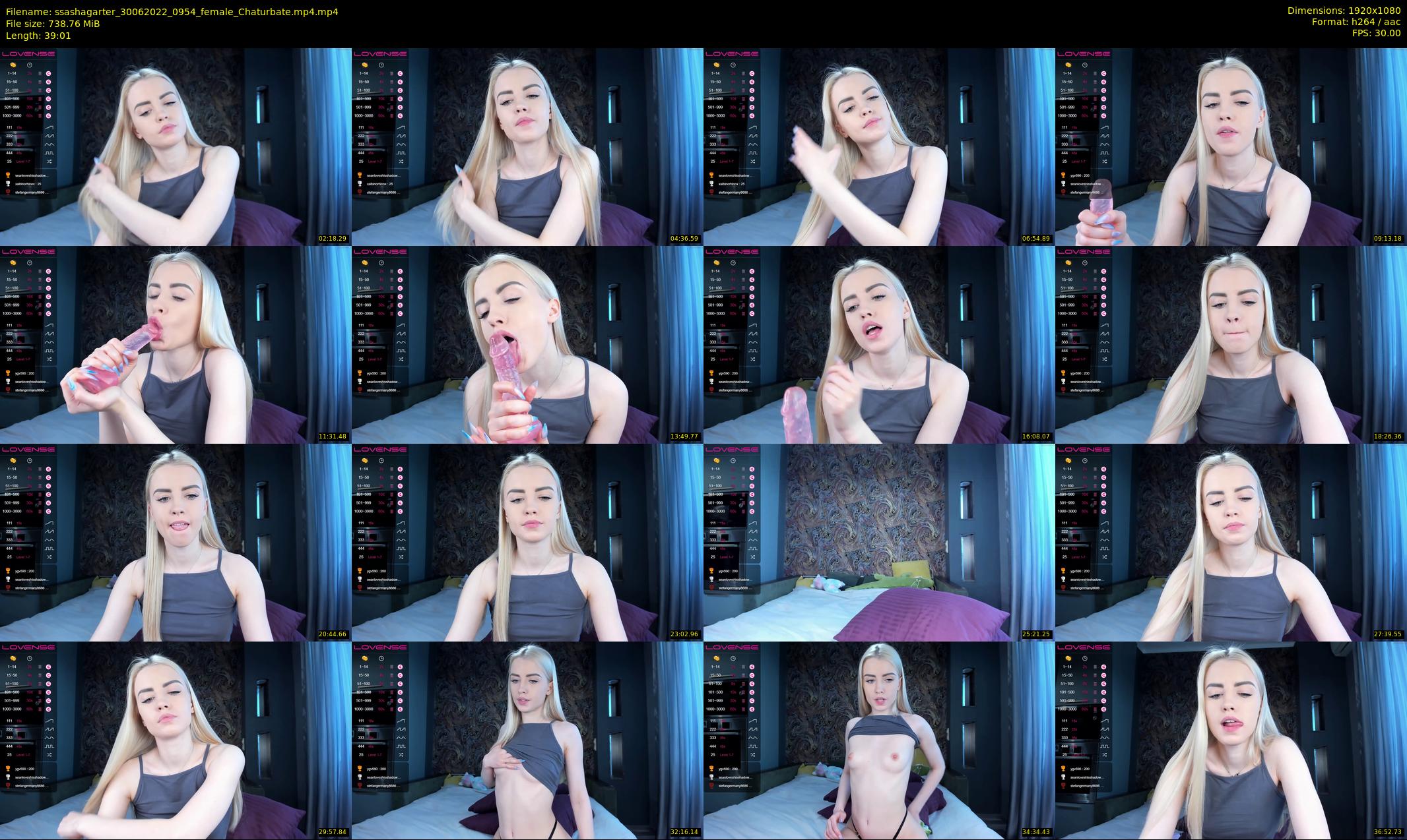 ssashagarter — 40 minute Chaturbate female cam show recording, 1080p, Jun 30, 2022