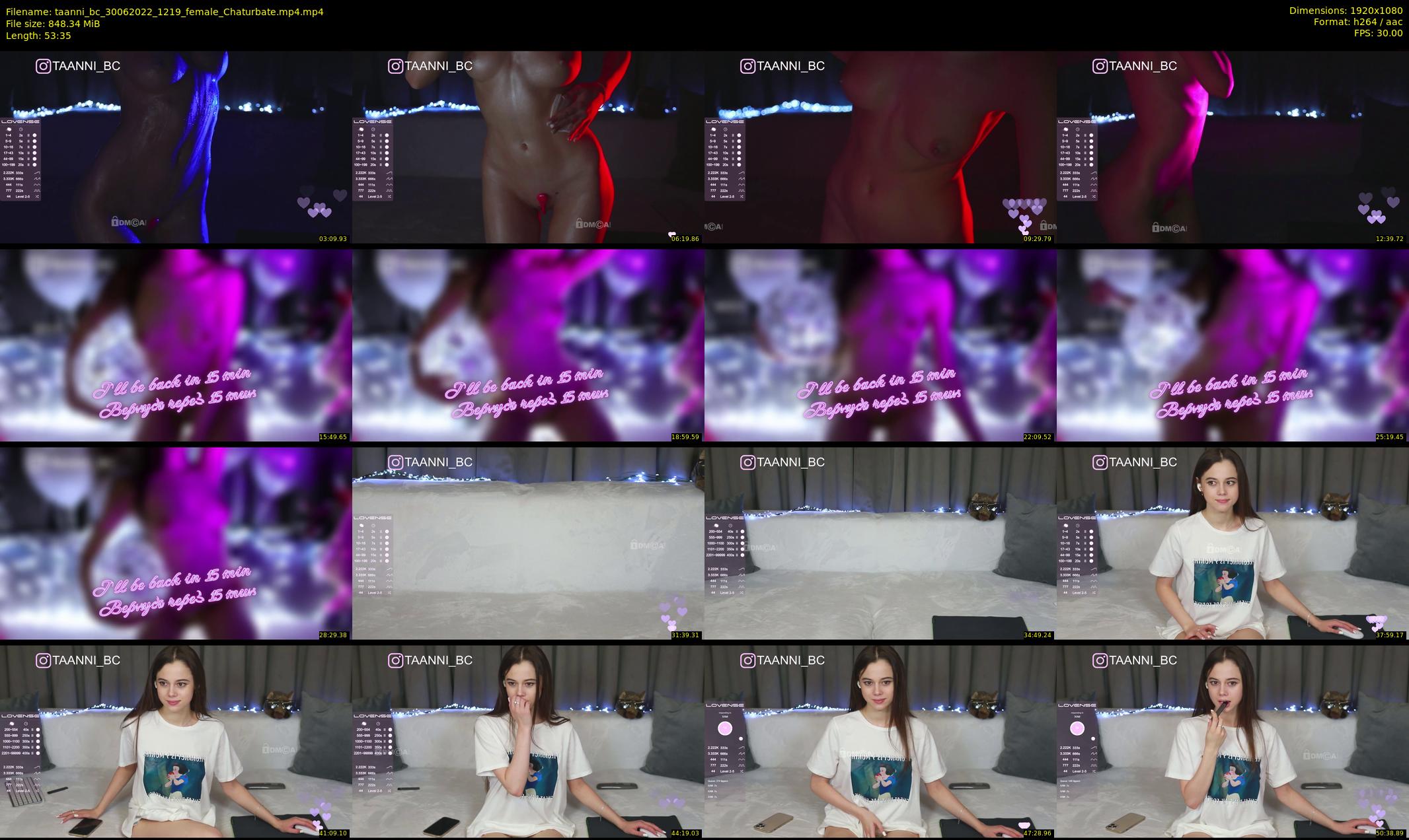 taanni_bc — 54 minute Chaturbate female cam show recording, 1080p, Jun 30, 2022