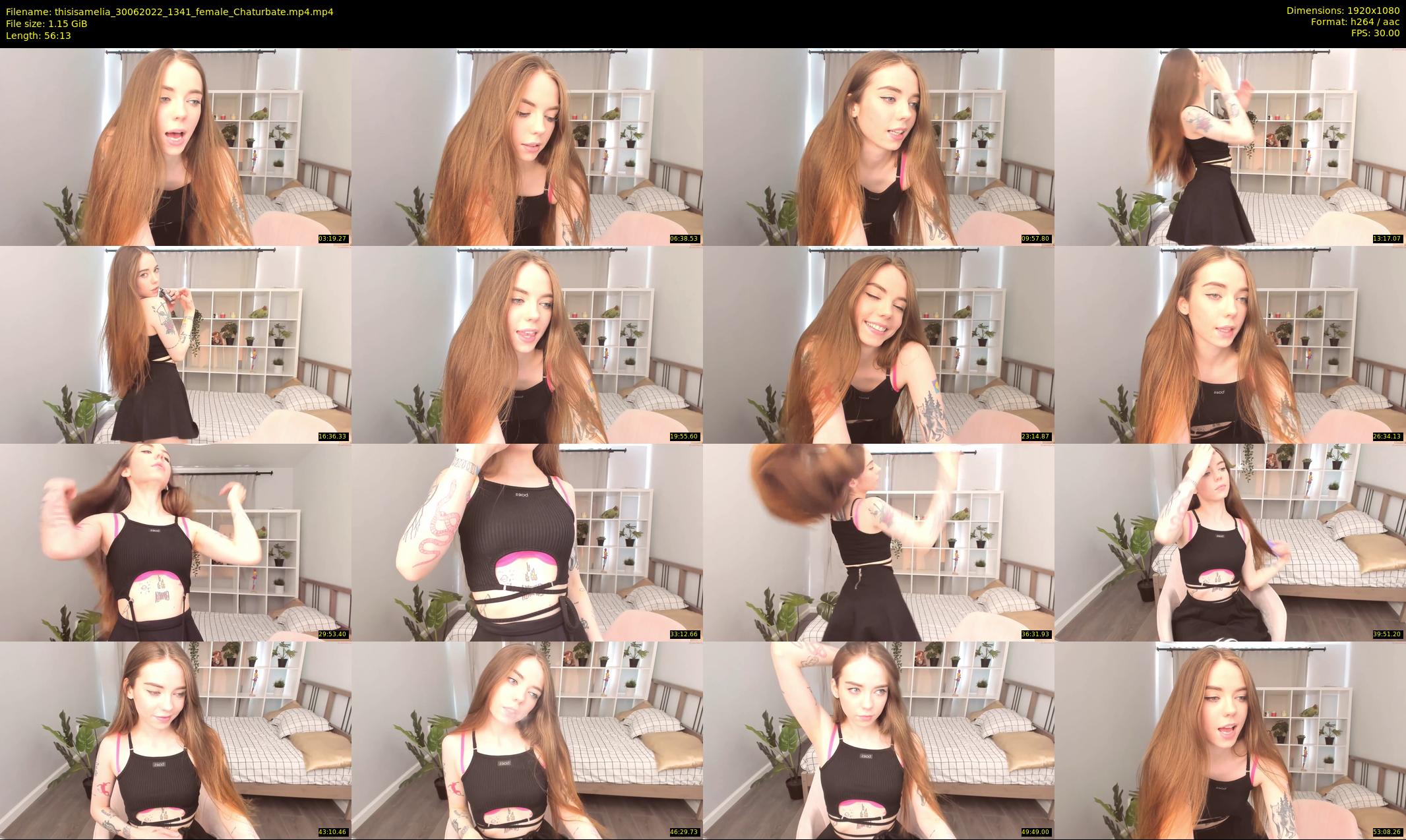thisisamelia — 57 minute Chaturbate female cam show recording, 1080p, Jun 30, 2022