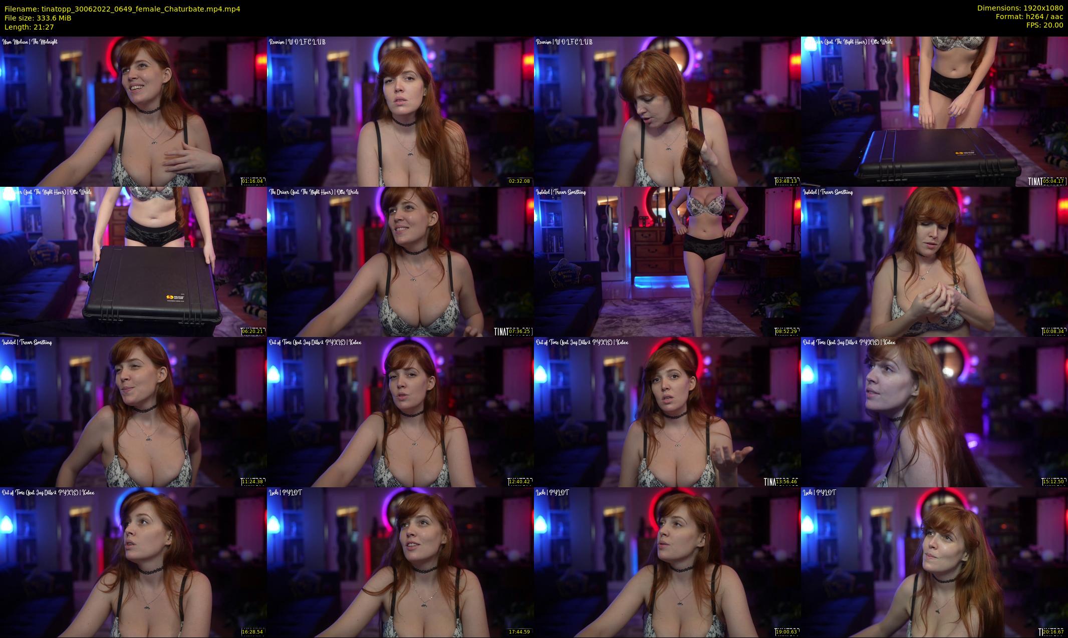 tinatopp — 22 minute Chaturbate female cam show recording, 1080p, Jun 30, 2022