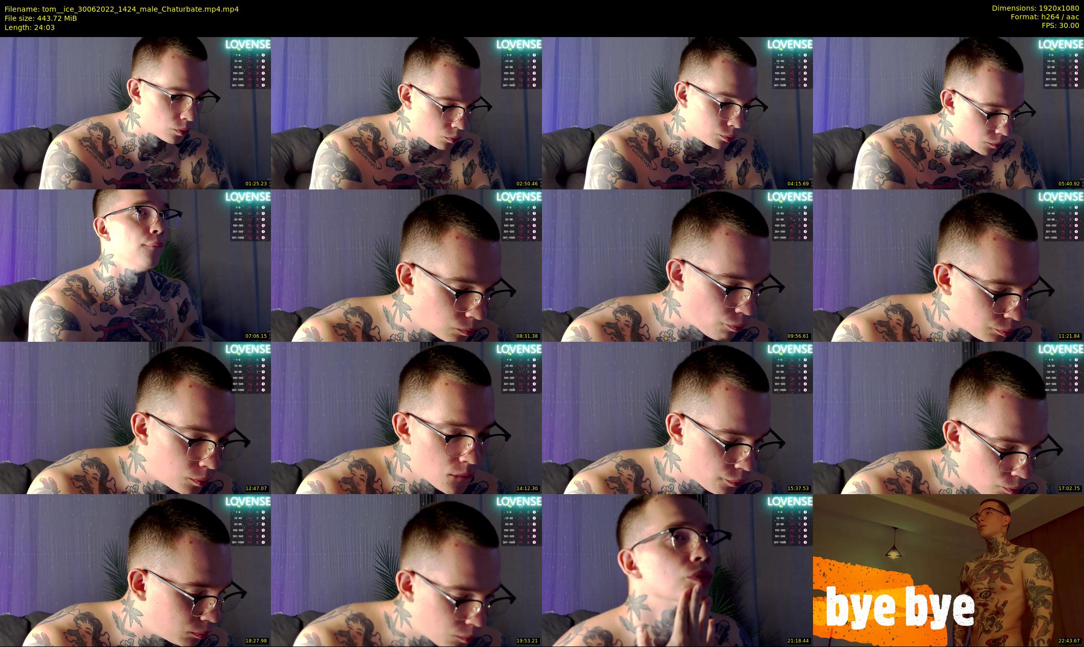 tom__ice — 25 minute Chaturbate male cam show recording, 1080p, Jun 30, 2022