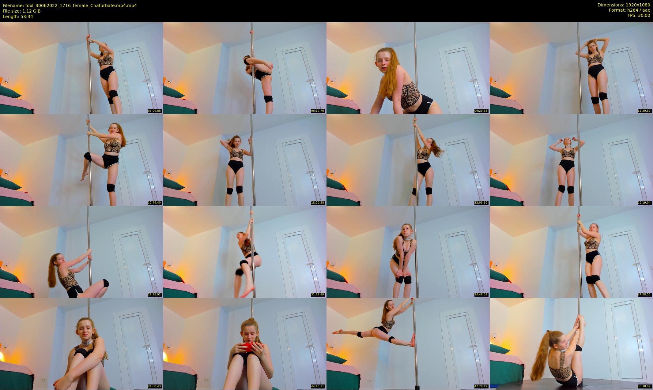 toxl — 54 minute Chaturbate female cam show recording, 1080p, Jun 30, 2022