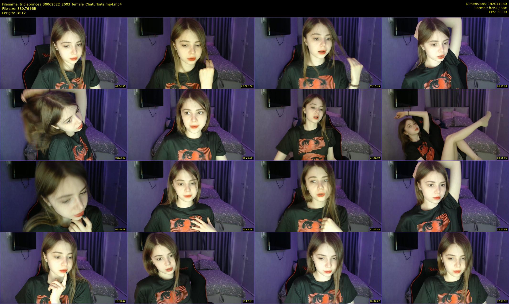 tripleprinces — 19 minute Chaturbate female cam show recording, 1080p, Jun 30, 2022