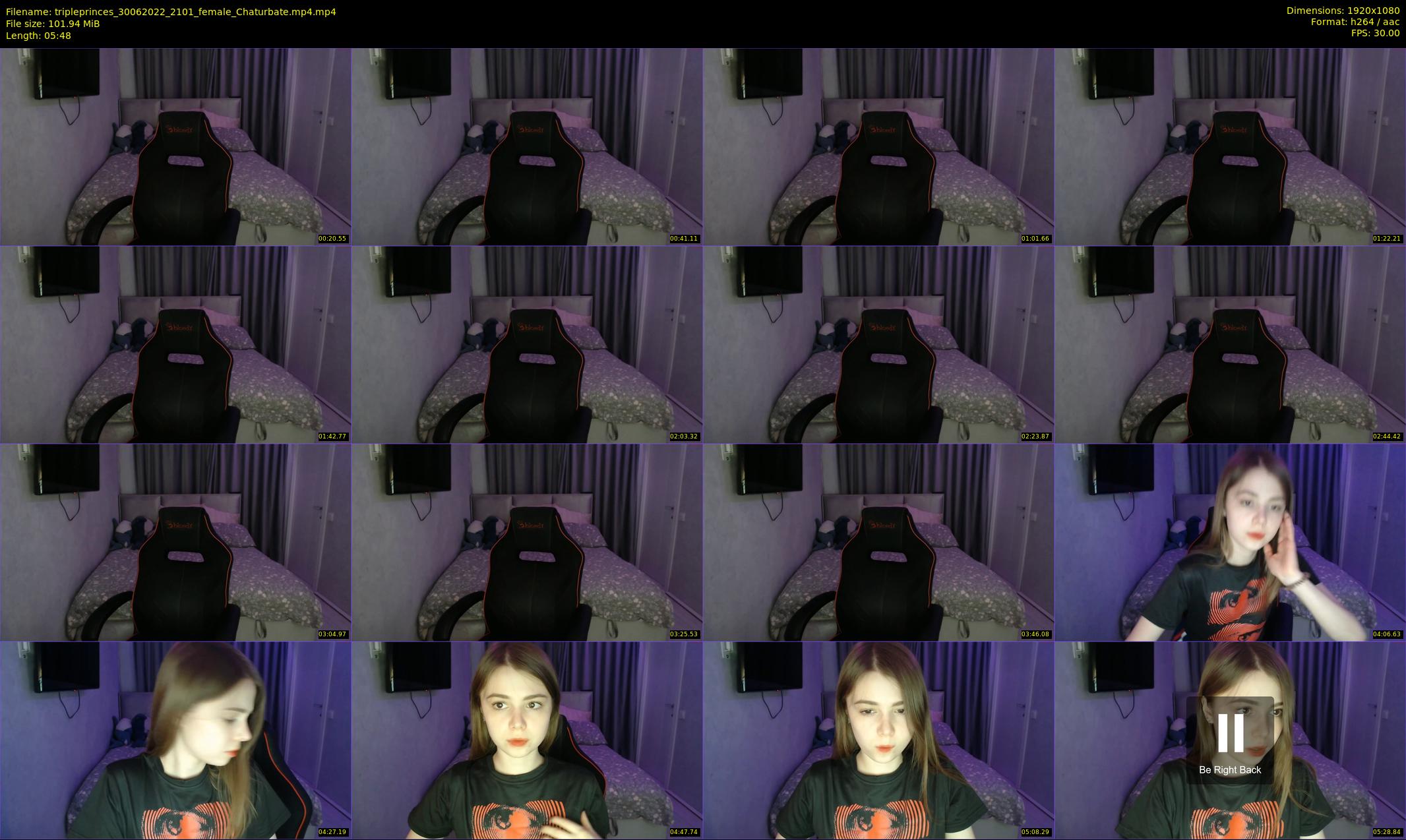 tripleprinces — 6 minute Chaturbate female cam show recording, 1080p, Jun 30, 2022