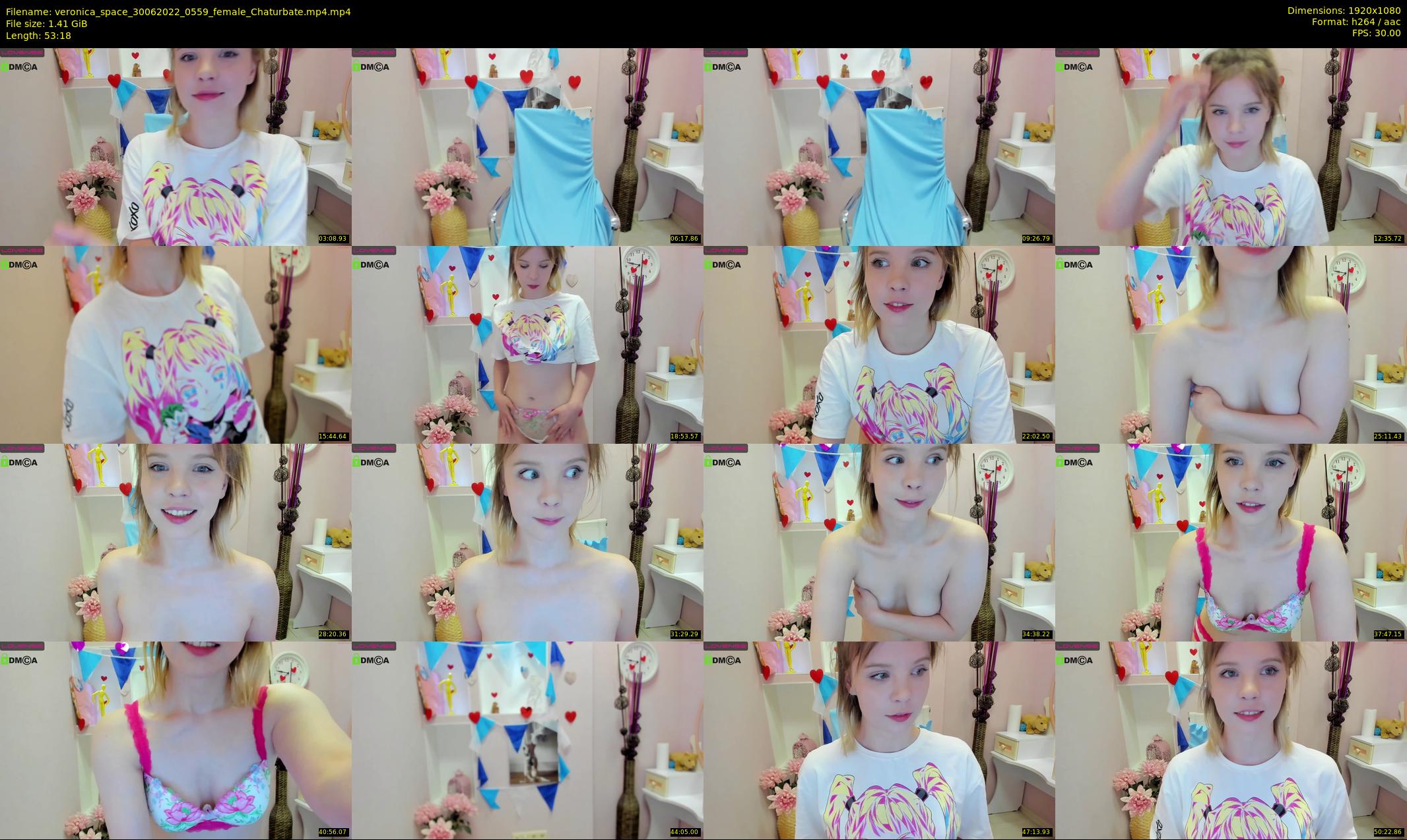 veronica_space — 54 minute Chaturbate female cam show recording, 1080p, Jun 30, 2022