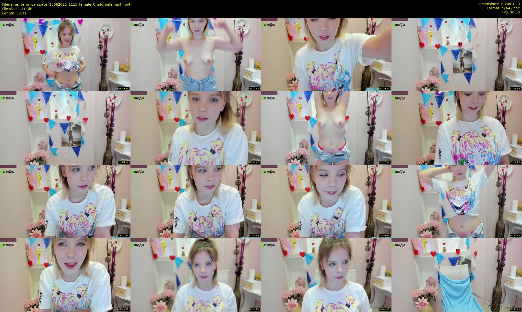 veronica_space — 54 minute Chaturbate female cam show recording, 1080p, Jun 30, 2022
