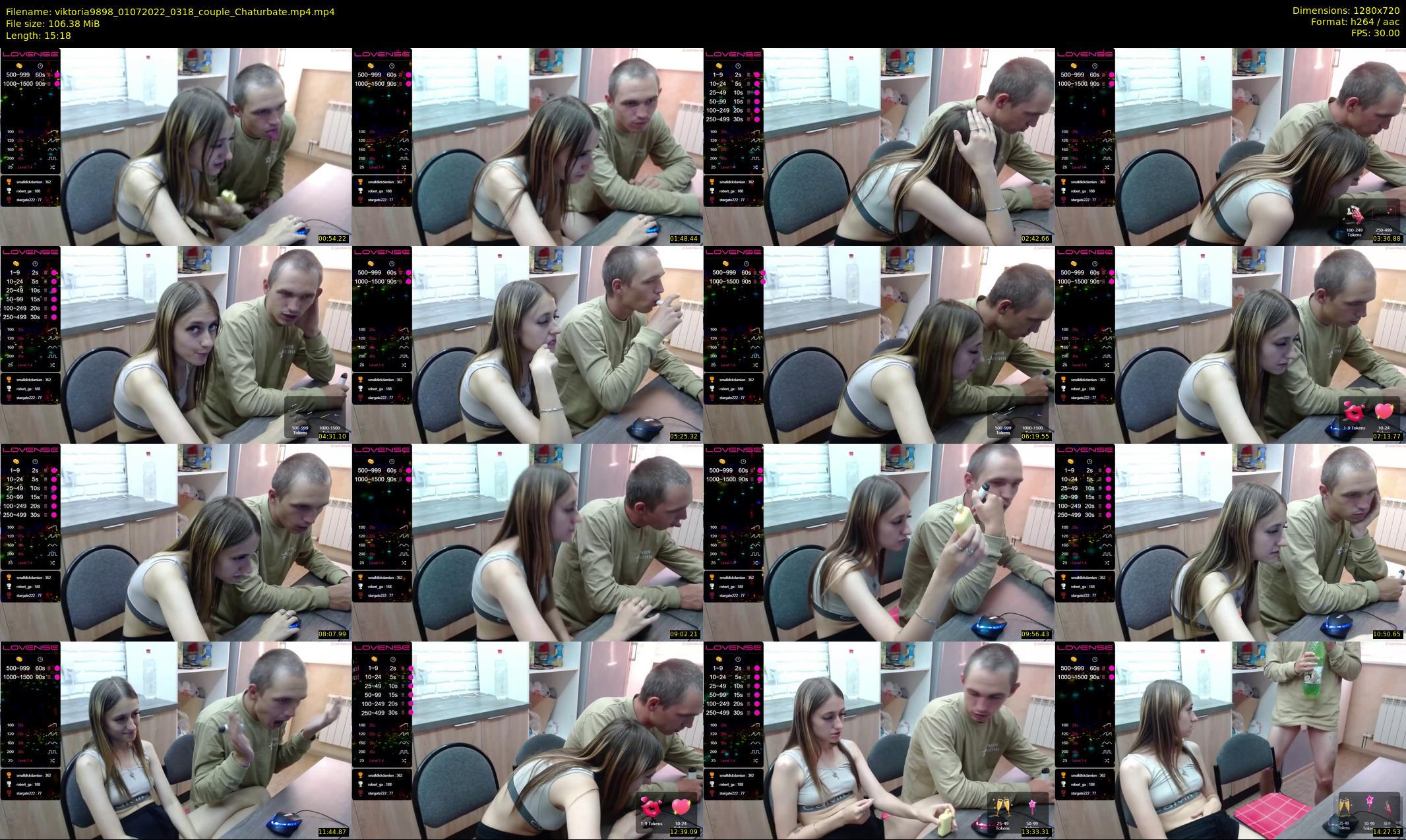 viktoria9898 — 16 minute Chaturbate couple cam show recording, 720p, Jul 1, 2022