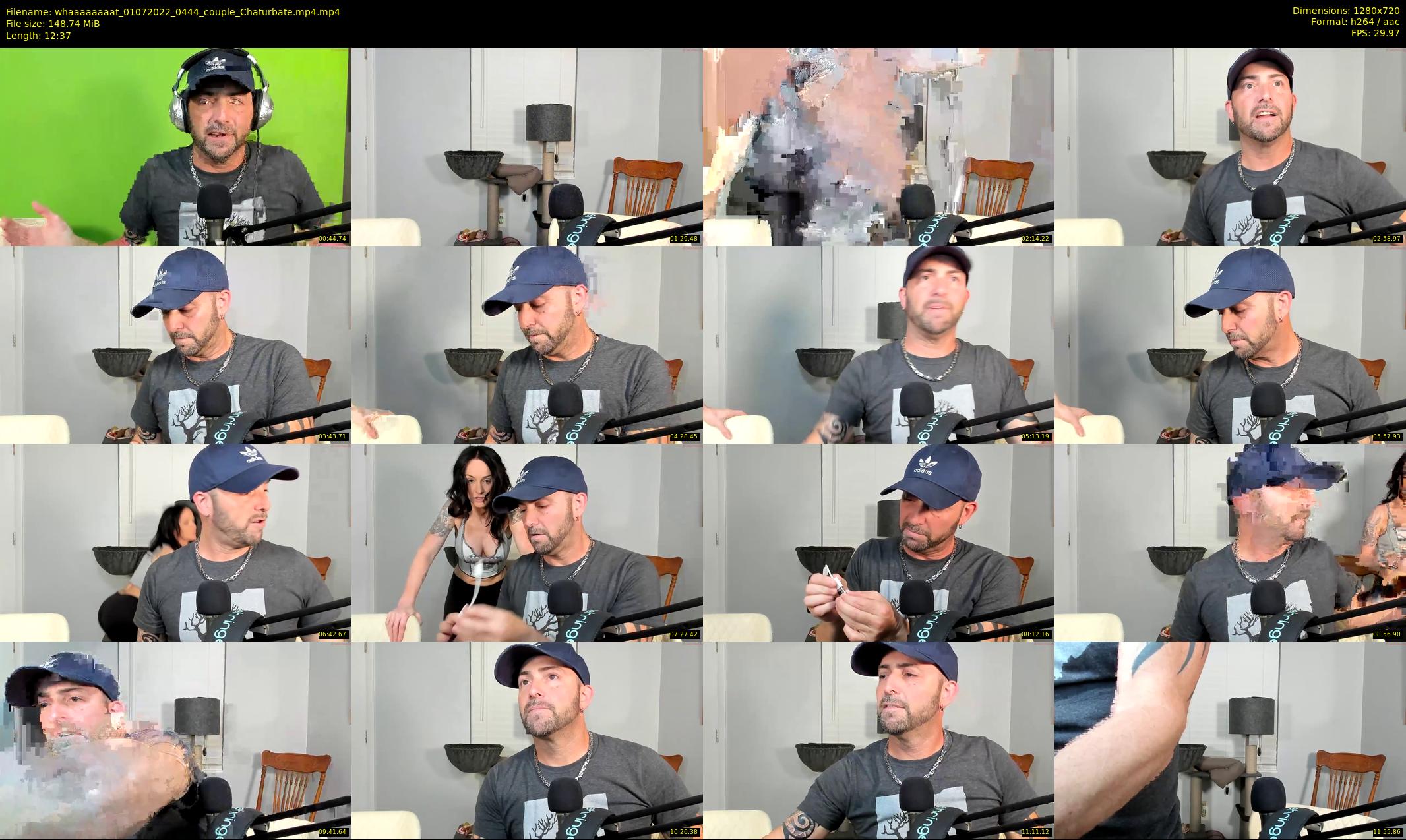 whaaaaaaaat — 13 minute Chaturbate couple cam show recording, 720p, Jul 1, 2022