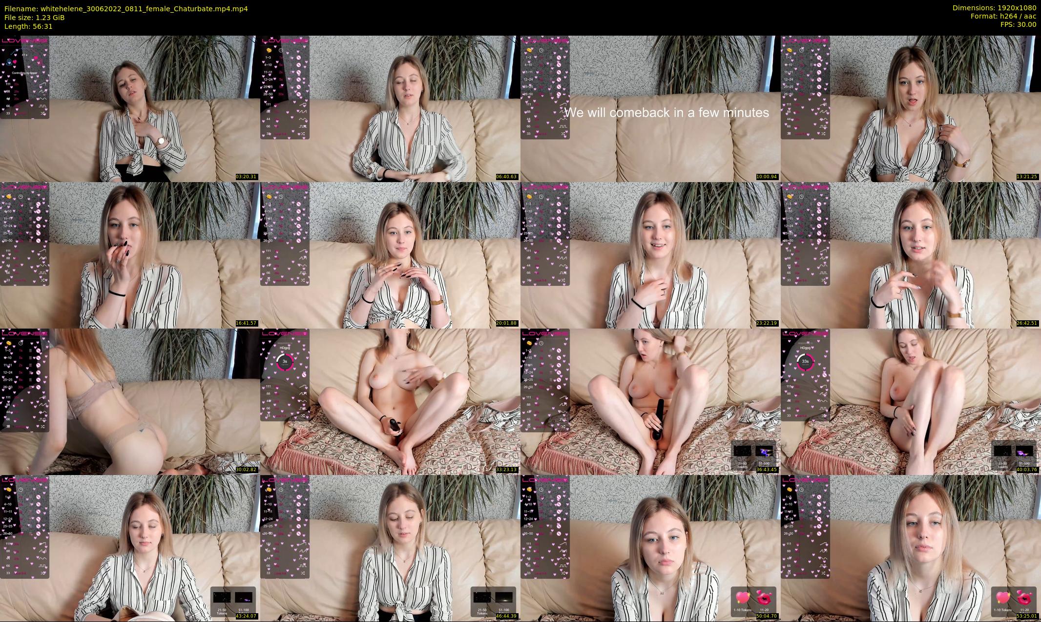 whitehelene — 57 minute Chaturbate female cam show recording, 1080p, Jun 30, 2022