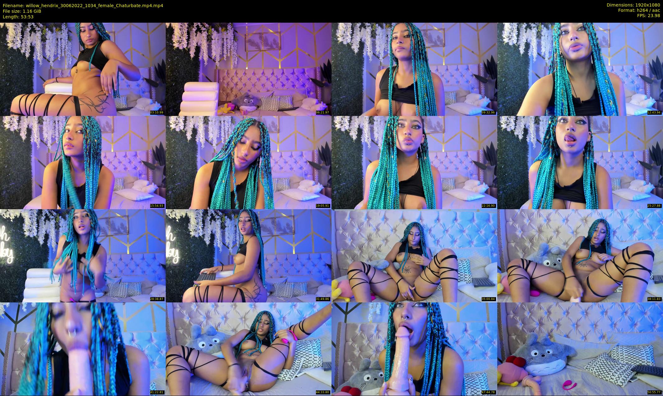 willow_hendrix — 54 minute Chaturbate female cam show recording, 1080p, Jun 30, 2022